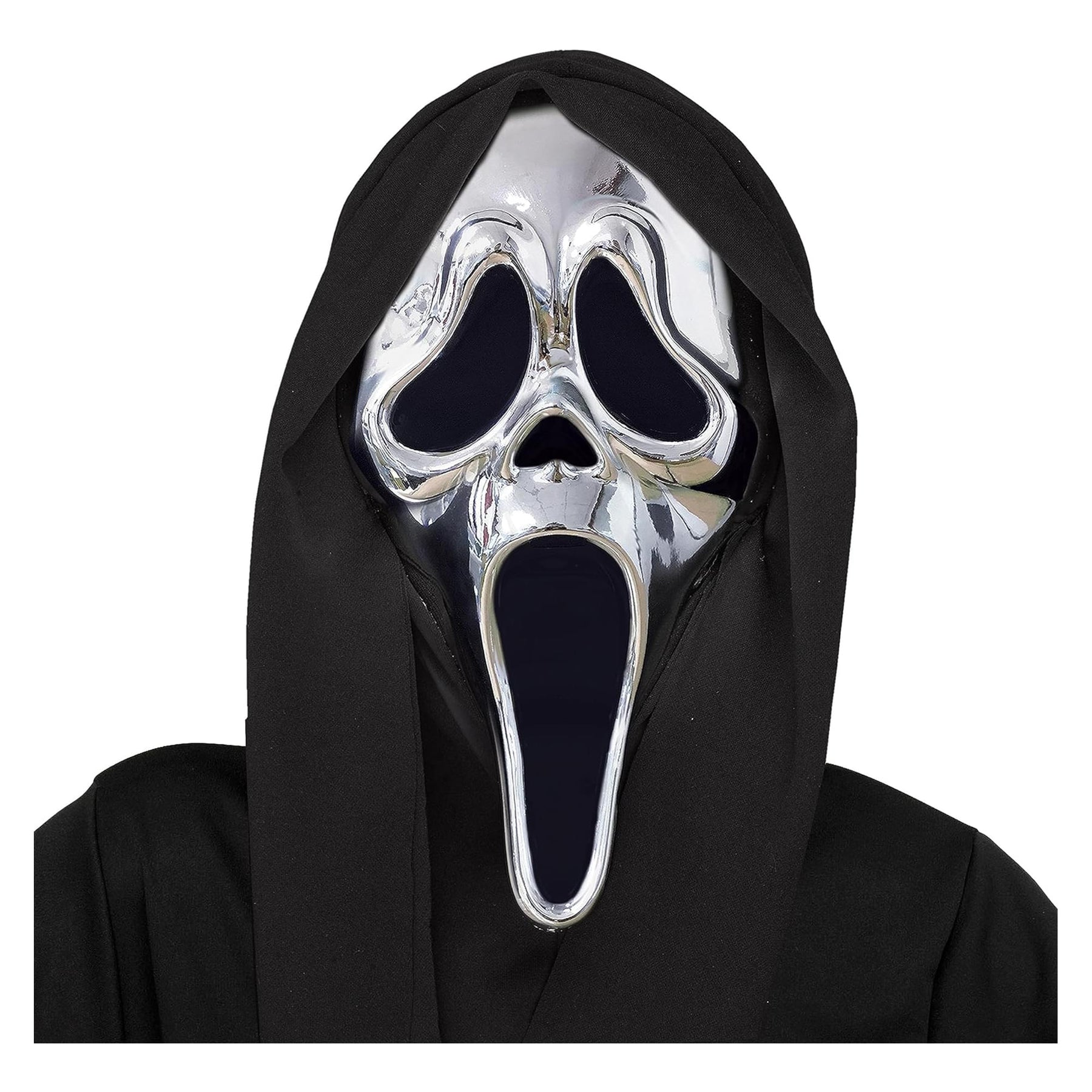 Ghost Face Chrome Adult Costume Mask