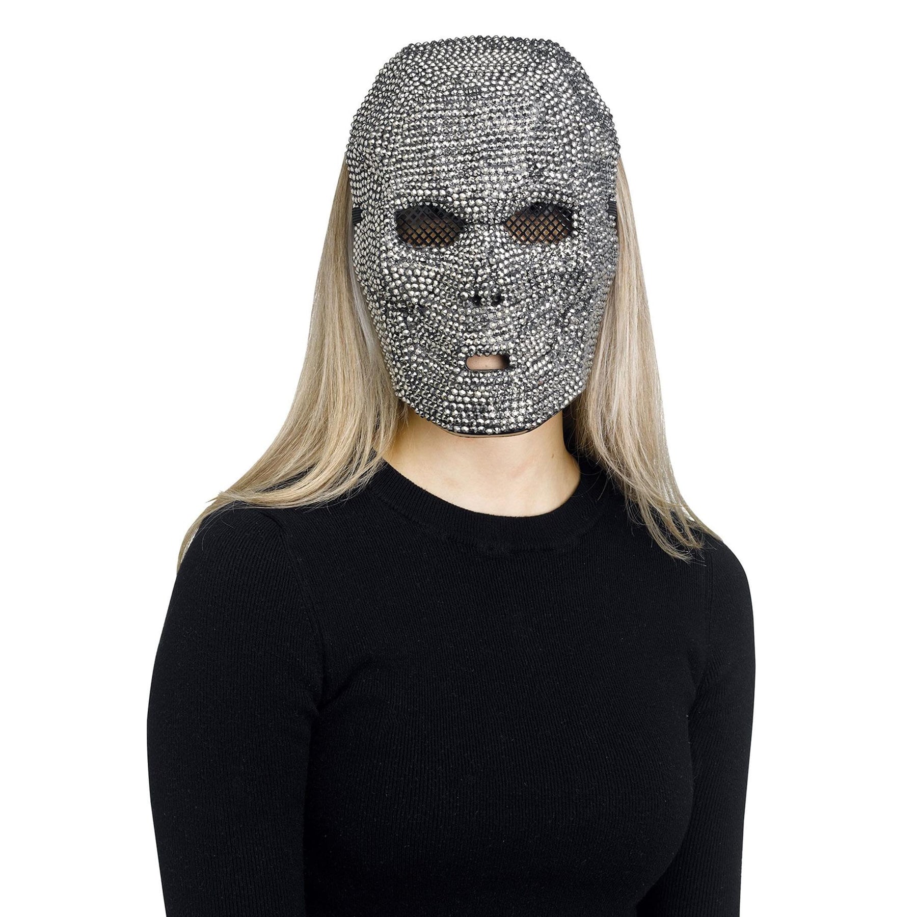 Gunpowder Bling Skull Adult Costume Mask