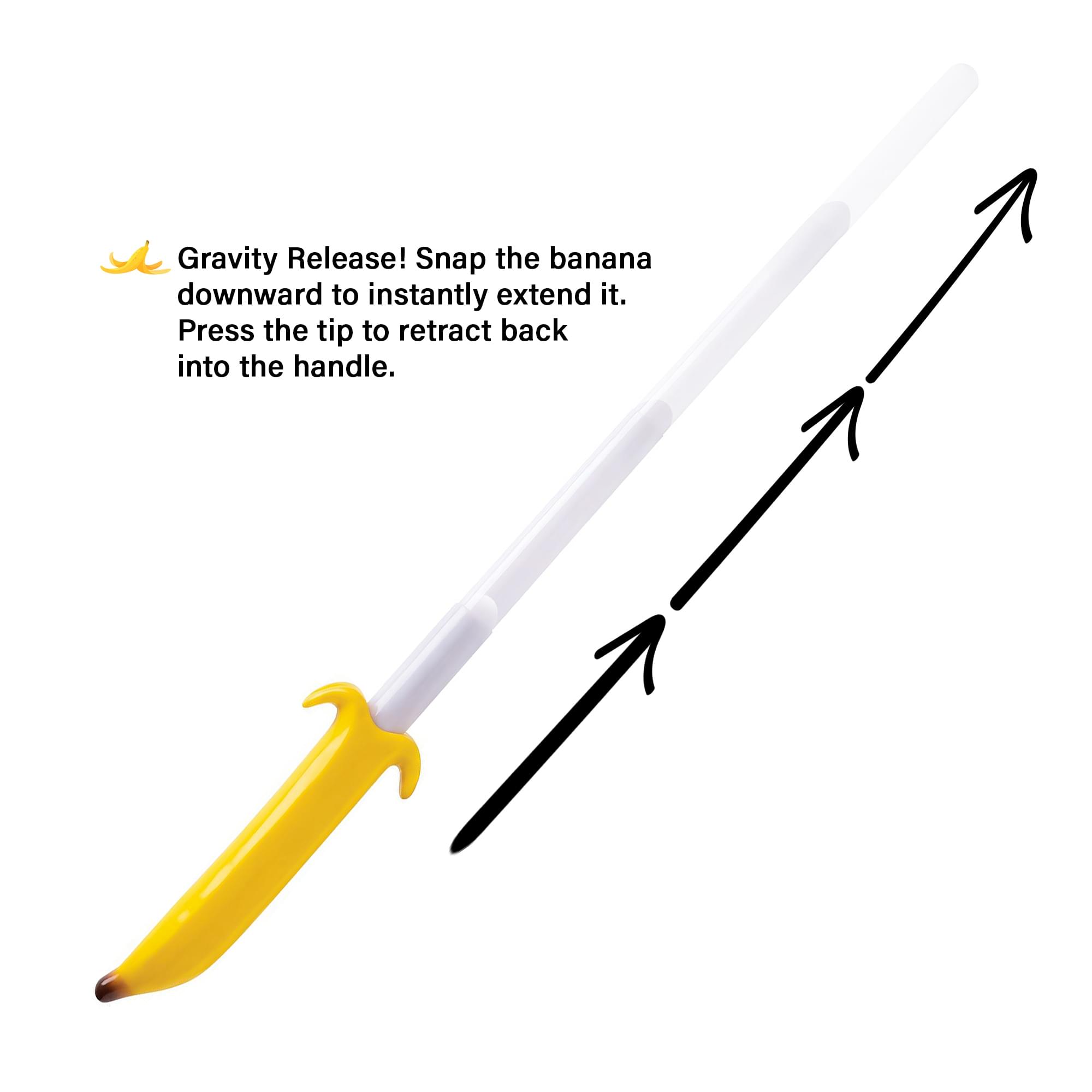 Retractable Banana Katana Costume Accessory | 27 Inches