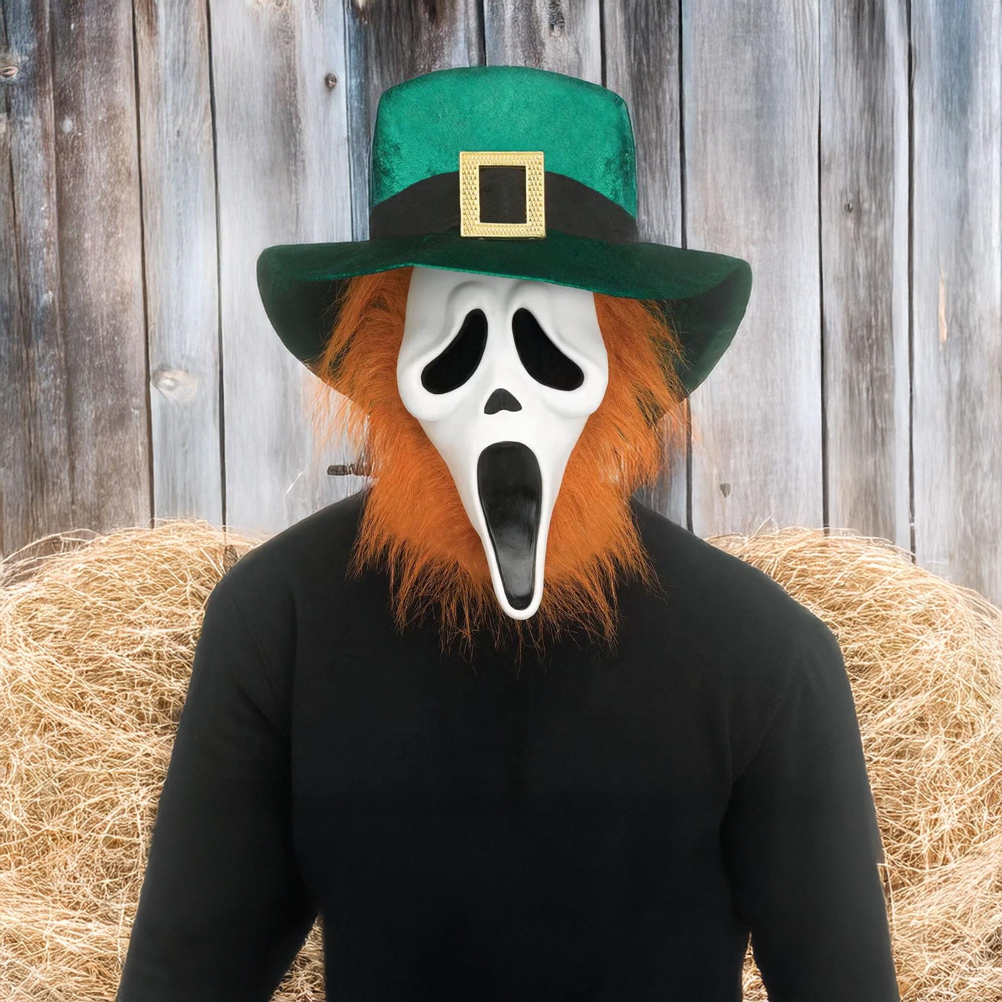 Scream Ghost Face St. Pat's Adult Costume Mask