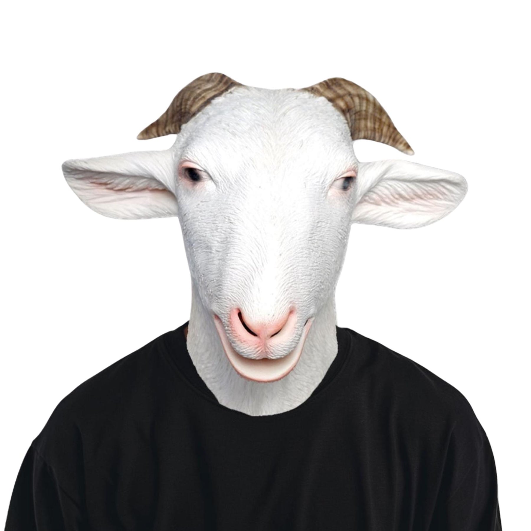 G.O.A.T Latex Adult Costume Mask | One Size Fits Most