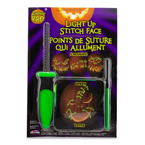E.L.Stitch Face Pumpkin Carving Kit | Green