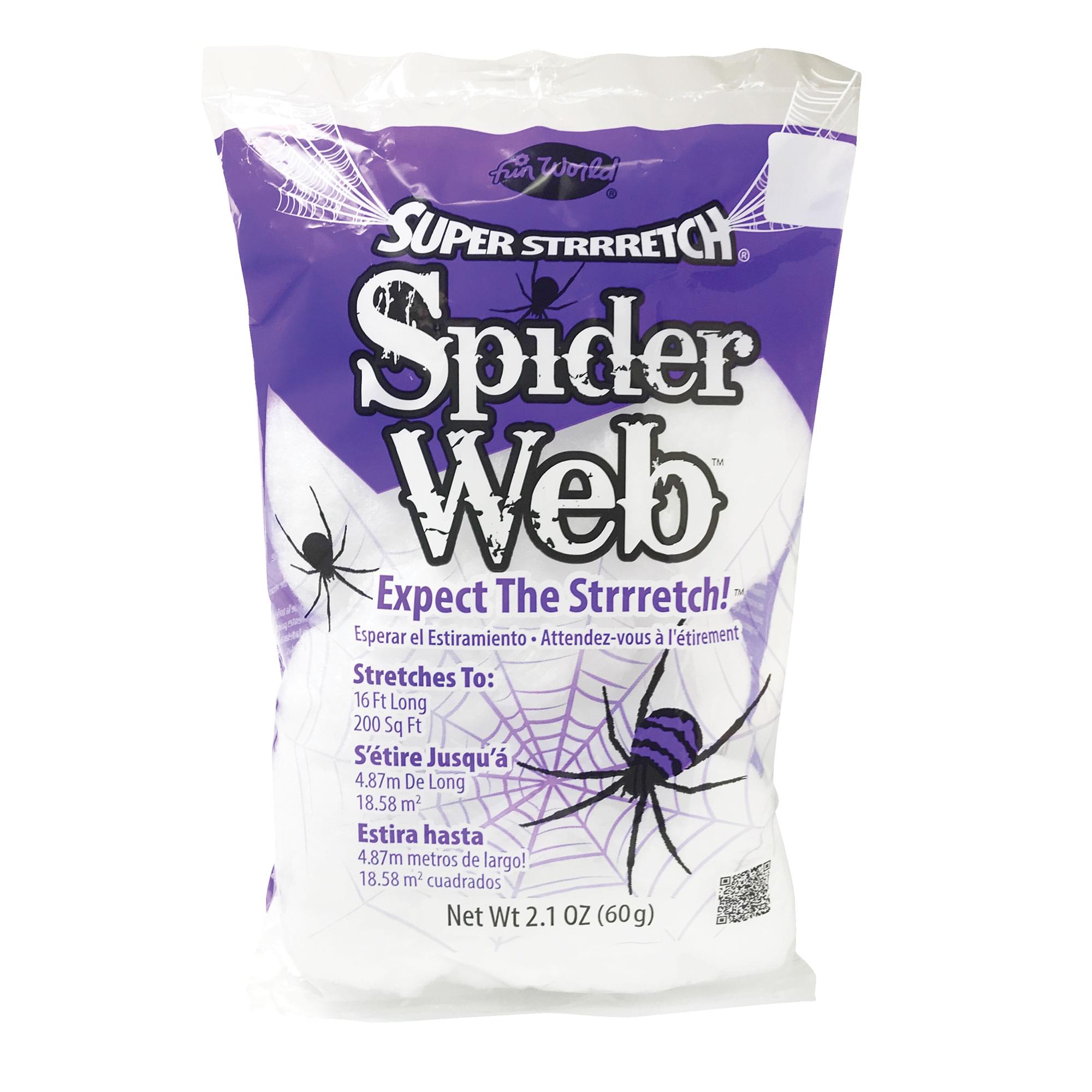 Super Stretch White Spider Web Prop 2.10 Oz