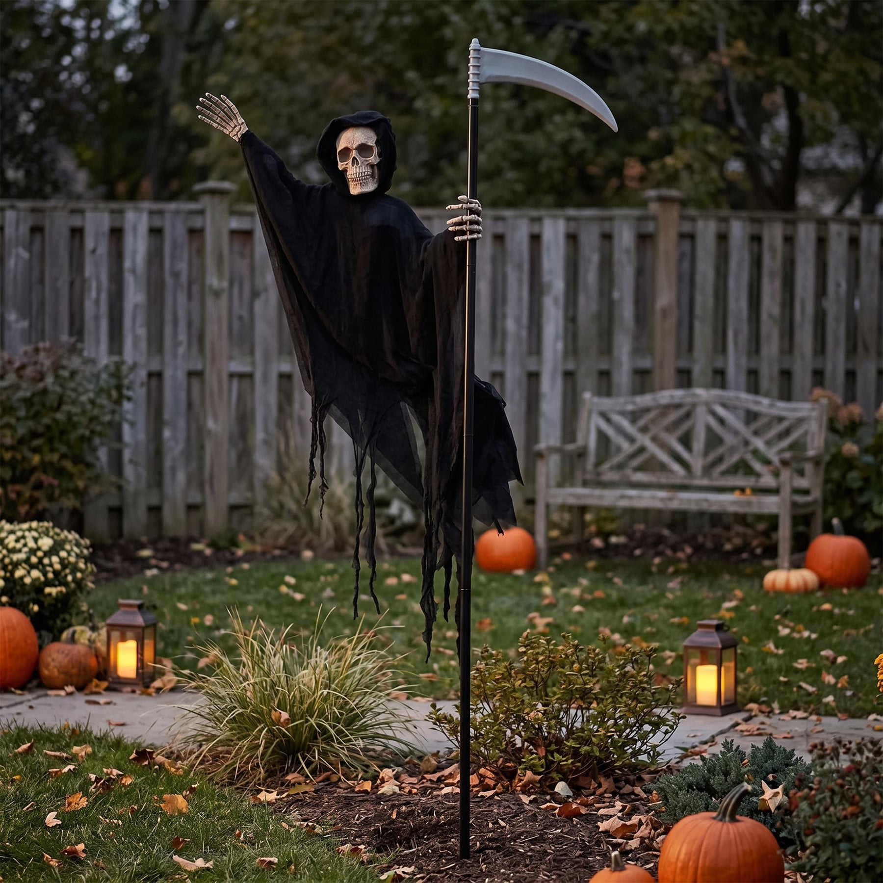 5 Foot Flying Reaper Halloween Yard Decor