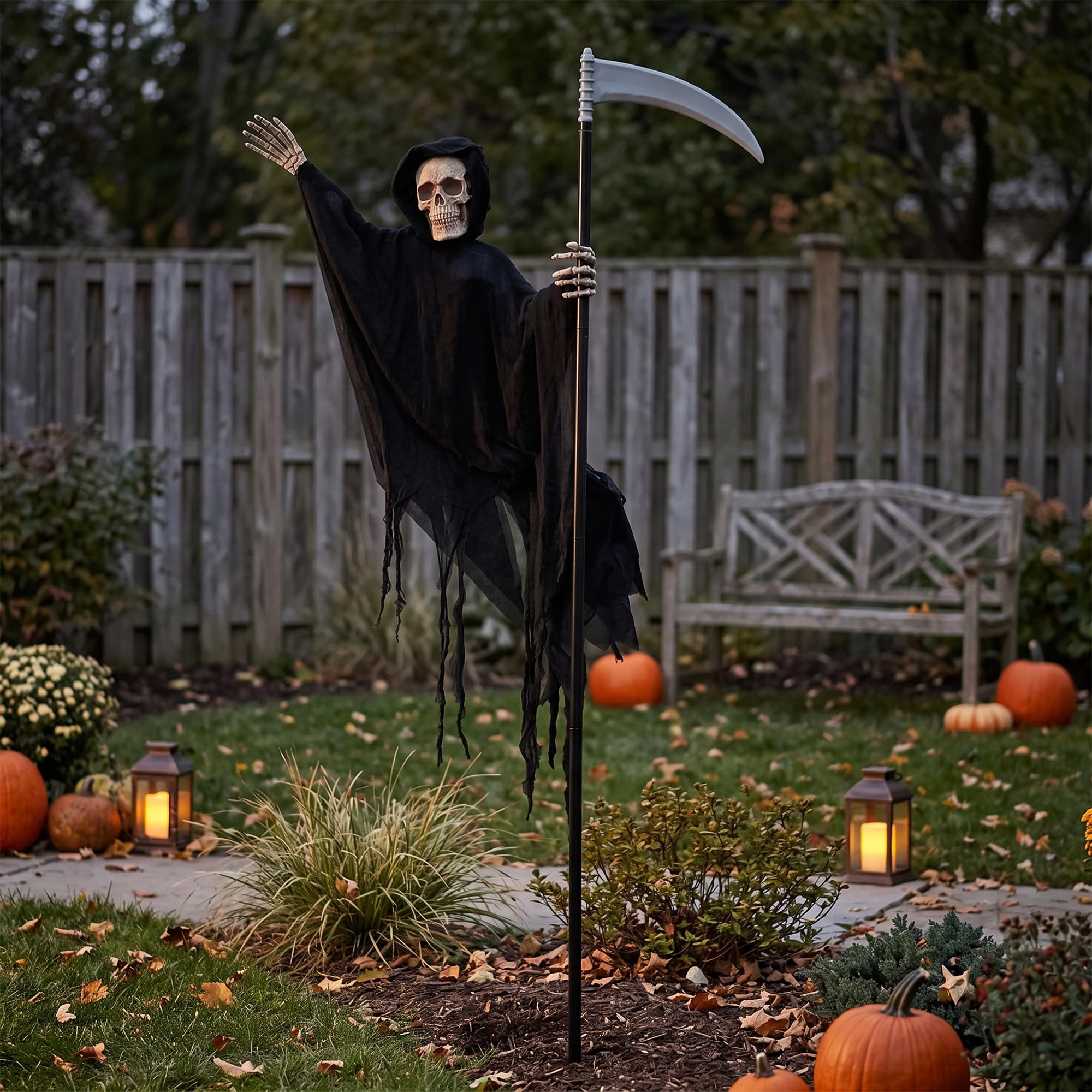 5 Foot Flying Reaper Halloween Yard Decor