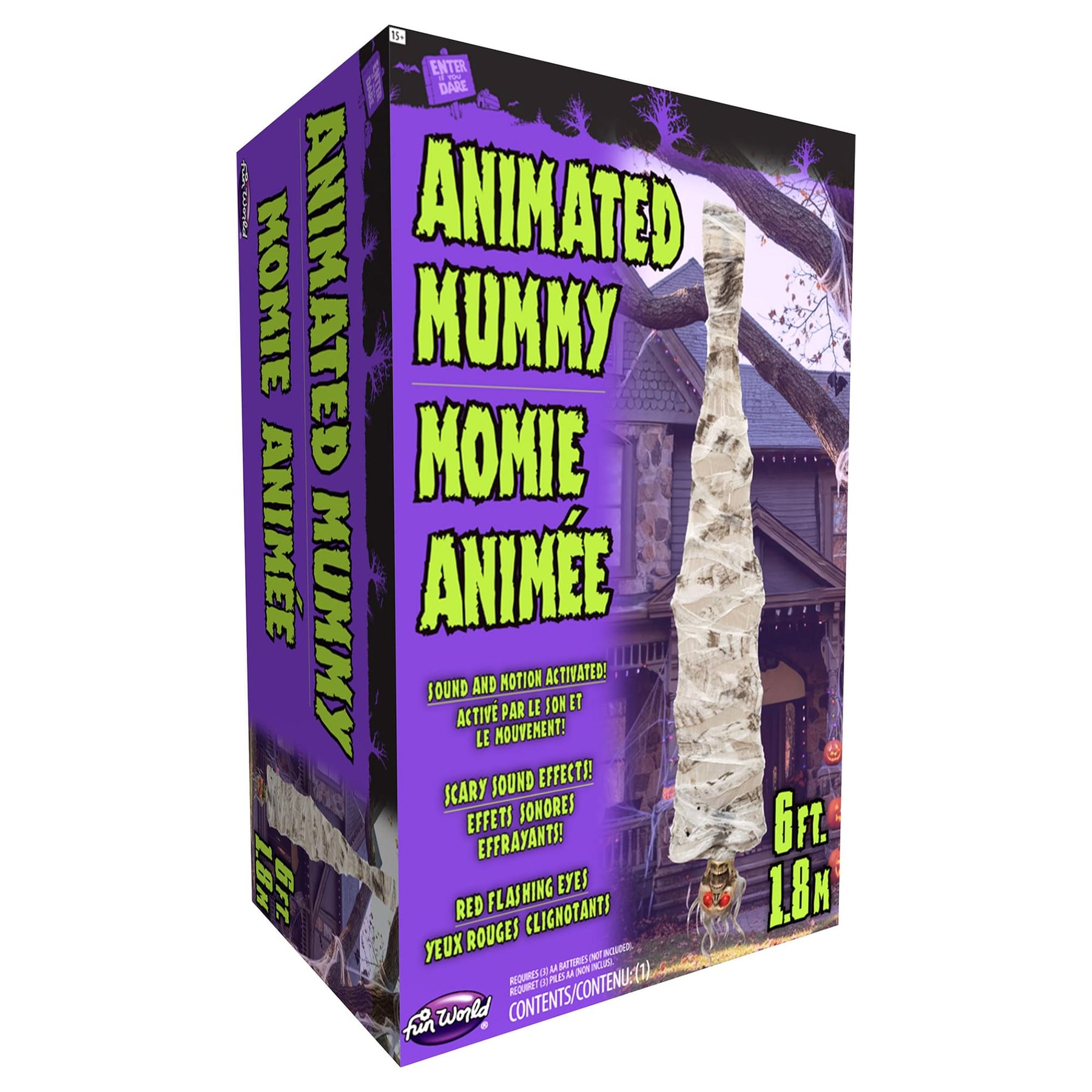 Animated Hanging Mummy Halloween Decor | 6 Feet
