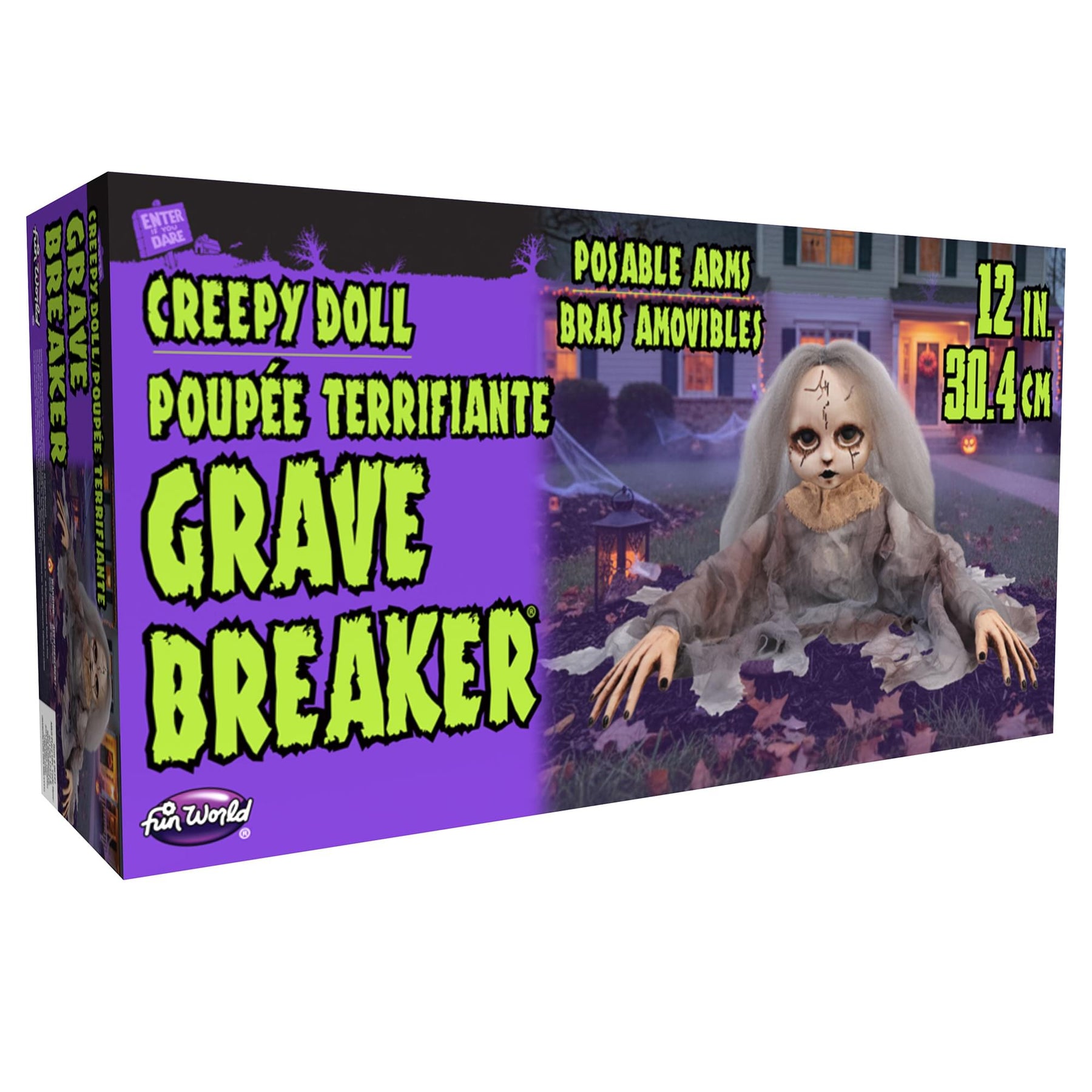 Creepy Doll Grave Breaker Halloween Decor | 12 Inches