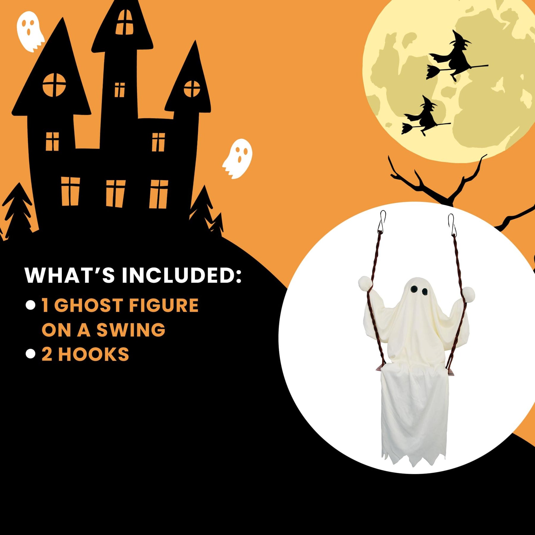 48 Inch Ghost on a Swing