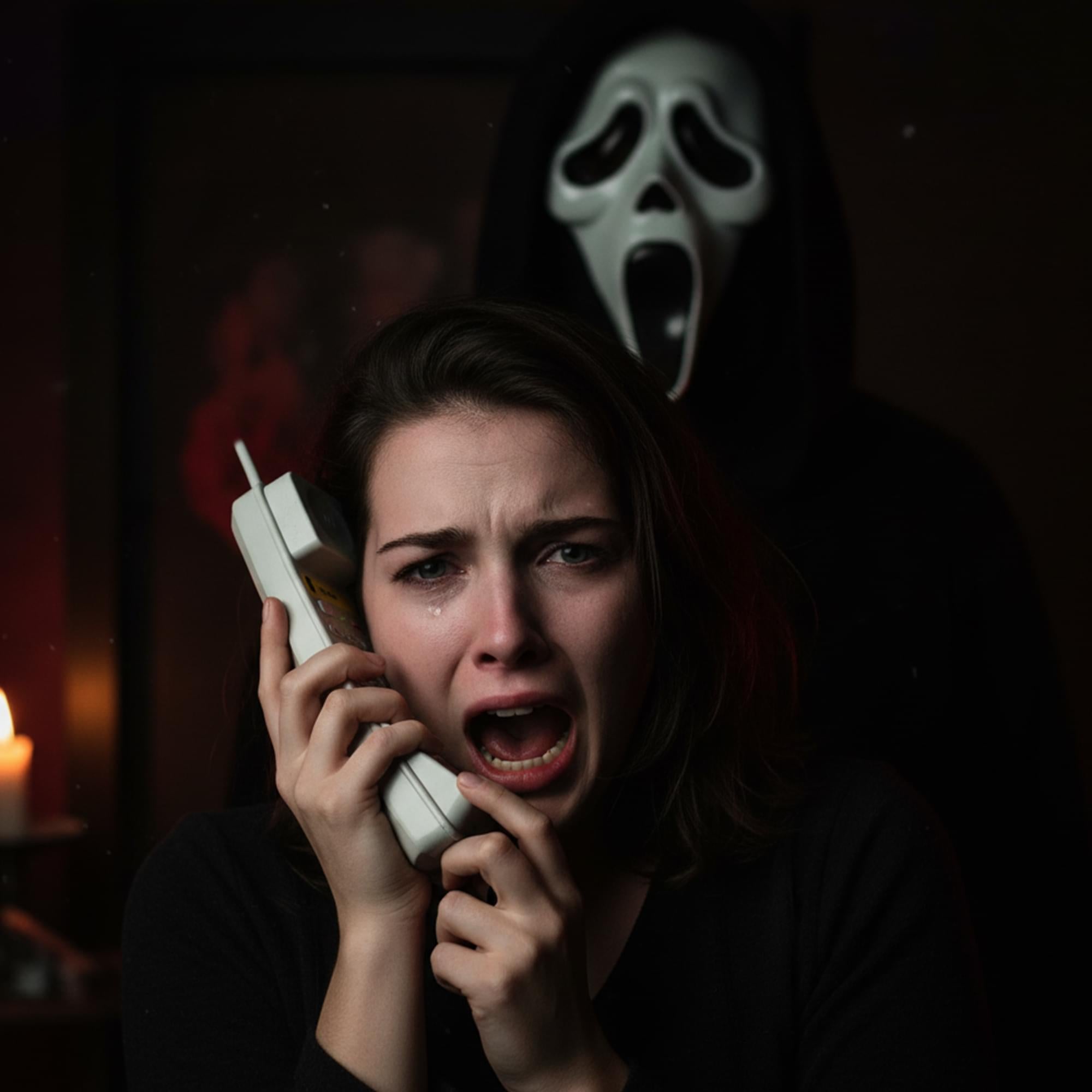 Scream Ghost Face Phone With Sound