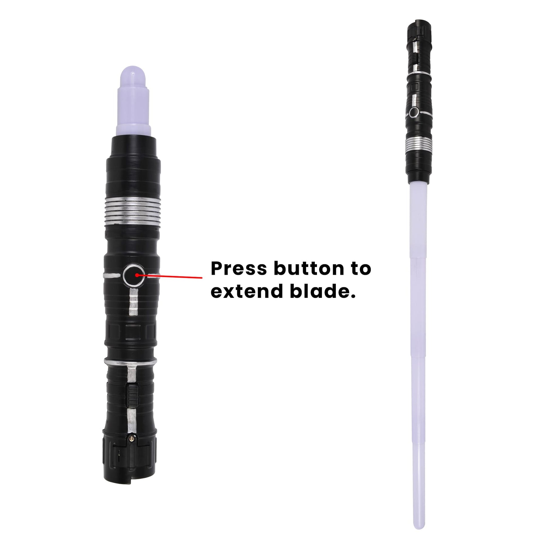 Light-Up 28 Inch Retractable Space Sword Costume Accessory | Lights Up Blue, Red and Green