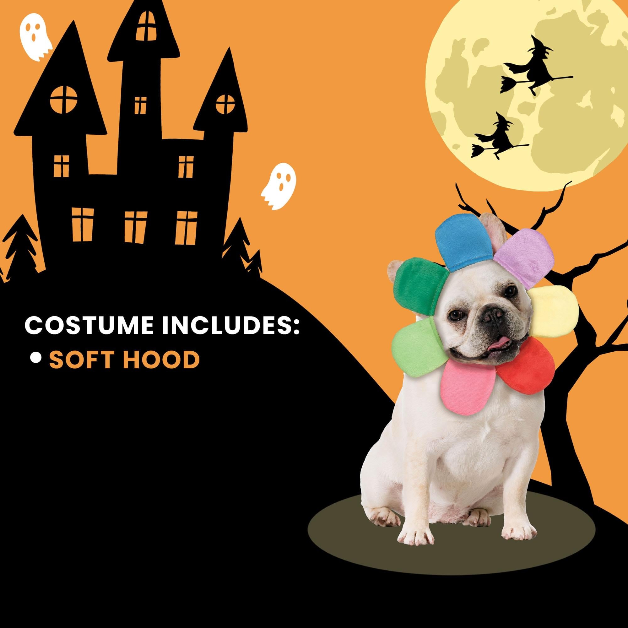Flower Petal Hood Pet Costume
