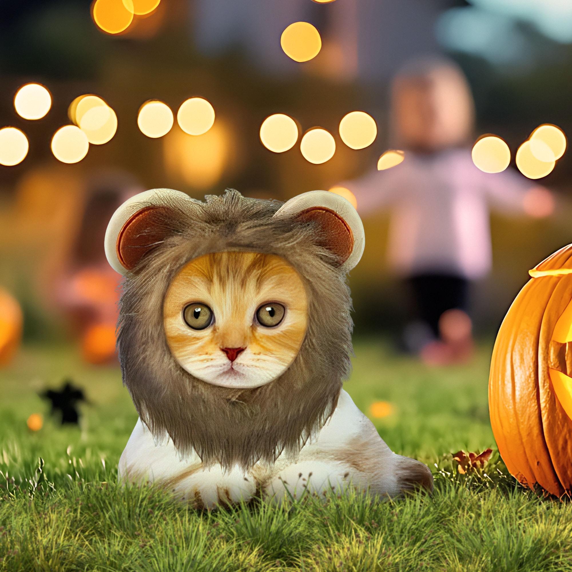 Lion Hood Pet Costume