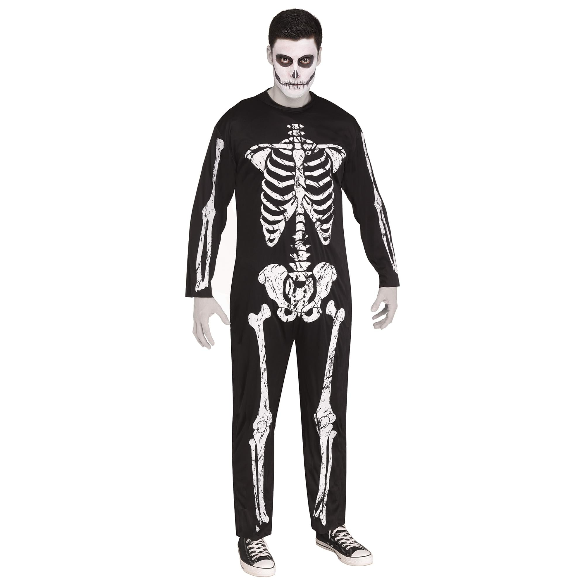 Skeleton Jumpsuit Costume Adult