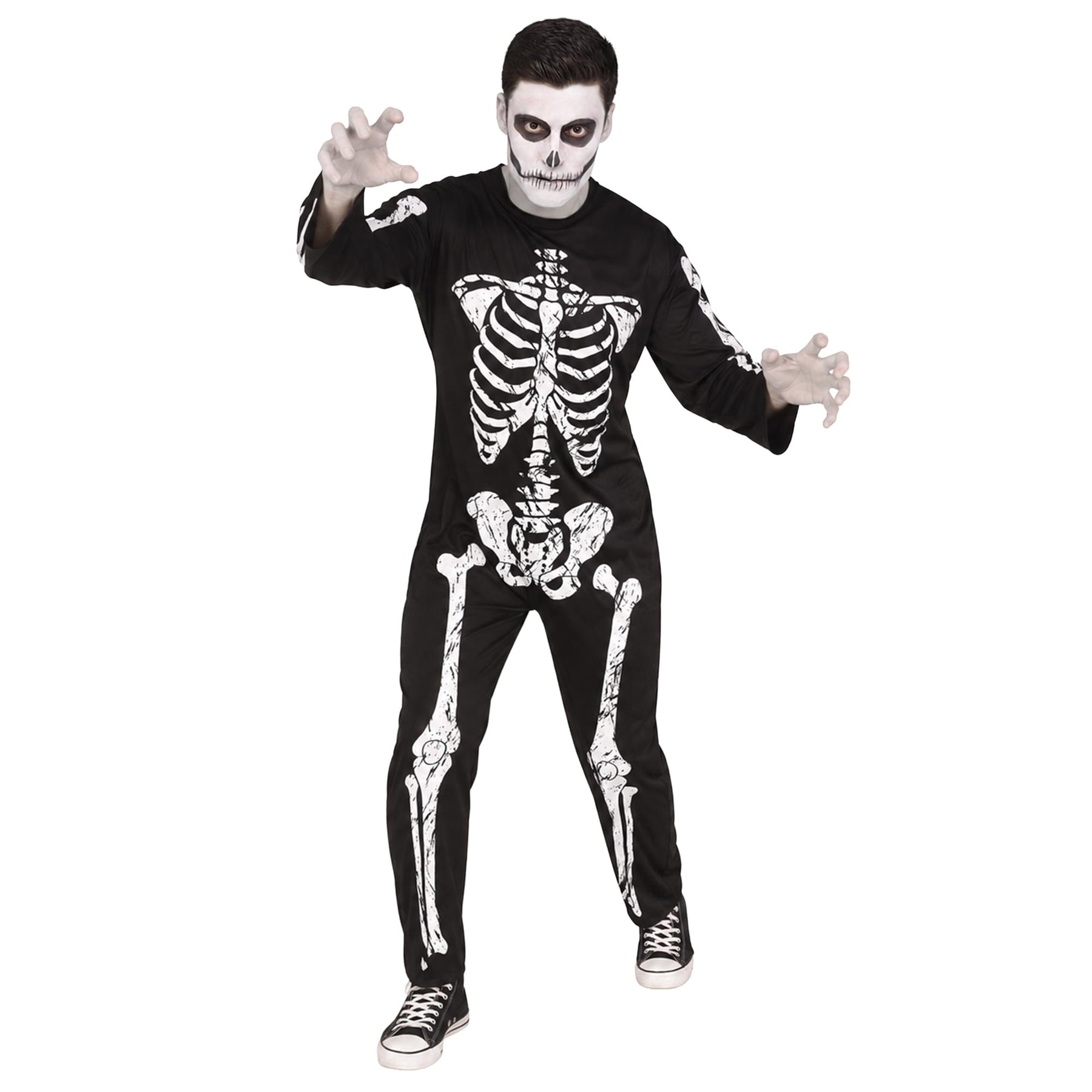 Skeleton Jumpsuit Costume Adult
