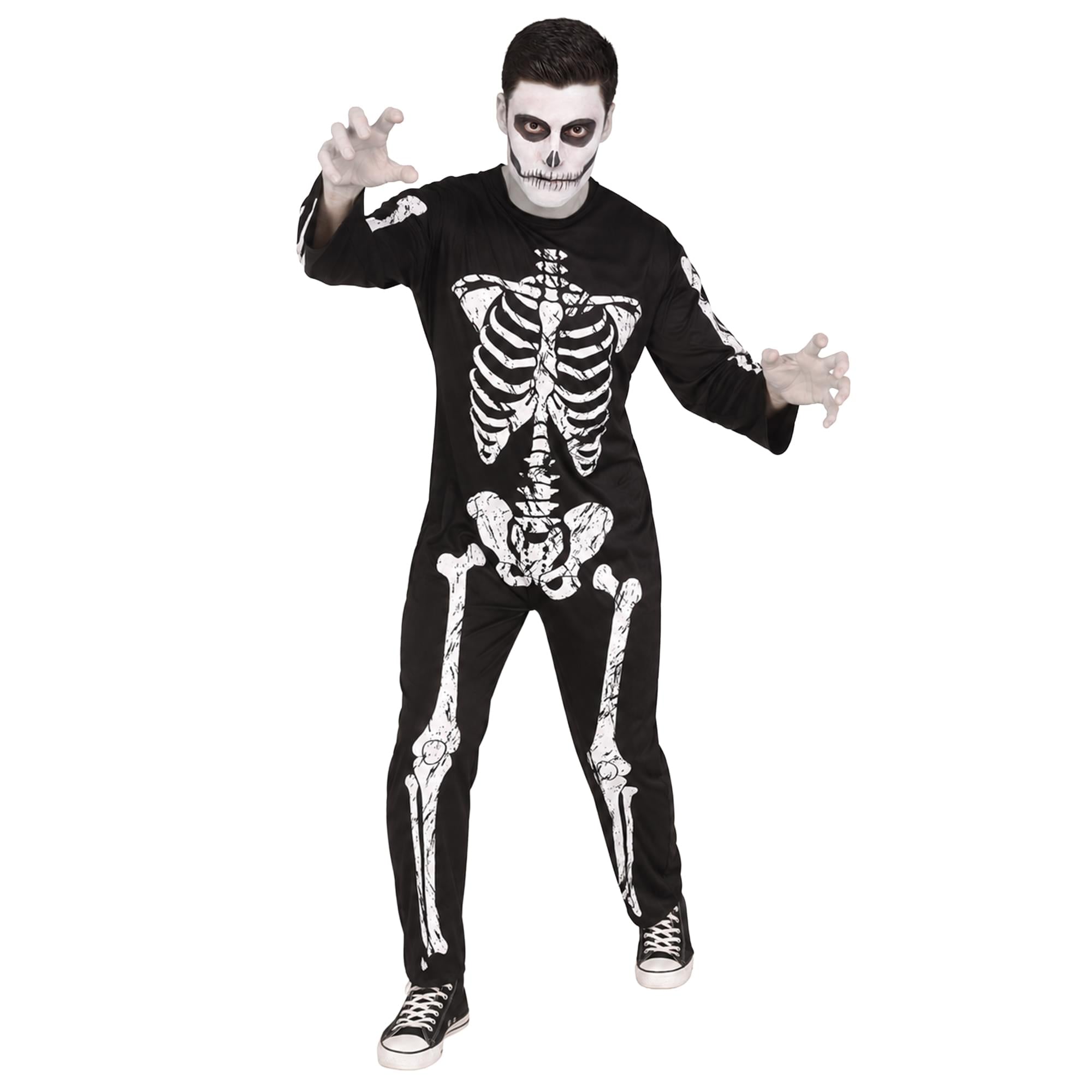 Skeleton Jumpsuit Costume Adult