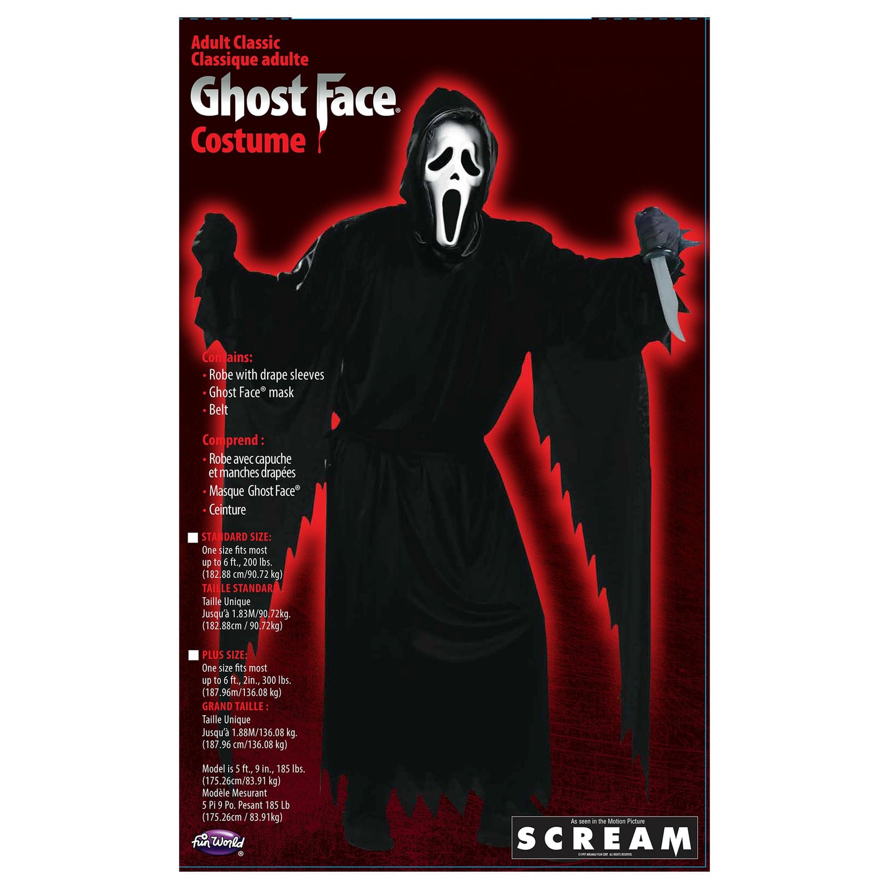 Scream Ghost Face Costume Adult
