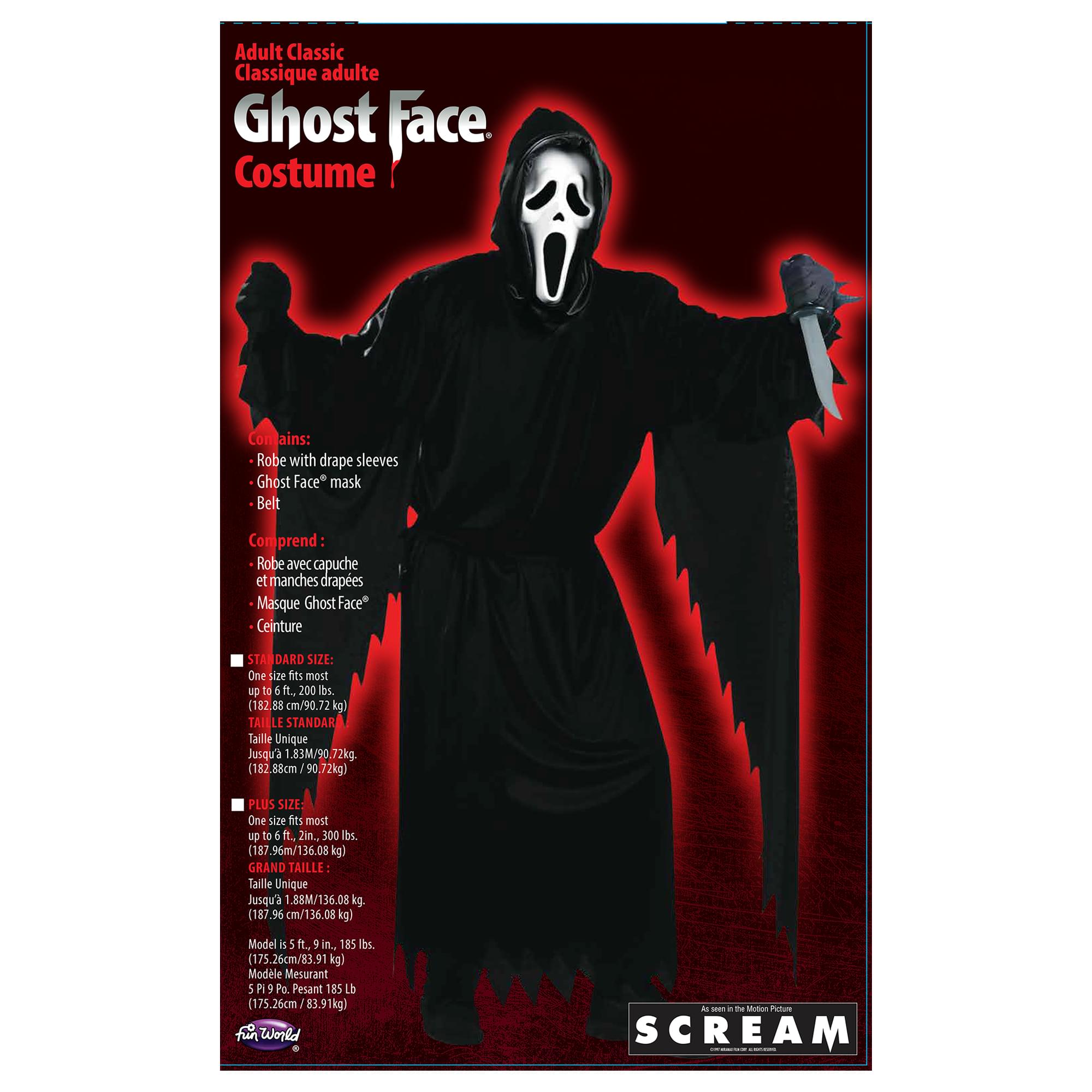 Scream Ghost Face Costume Adult