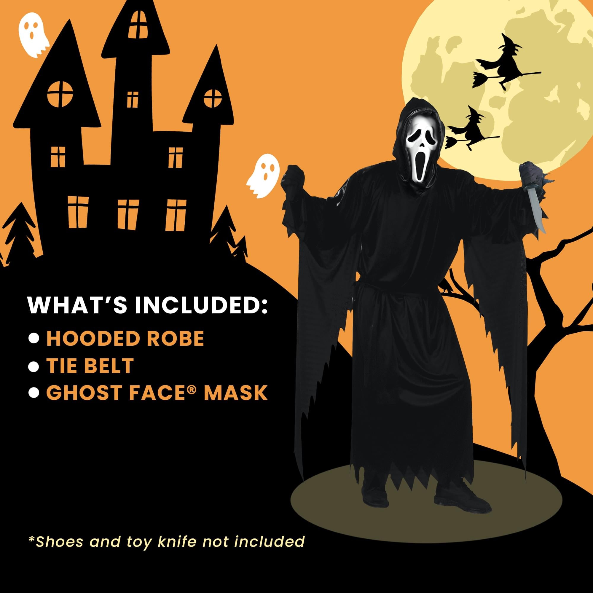Scream Ghost Face Costume Adult