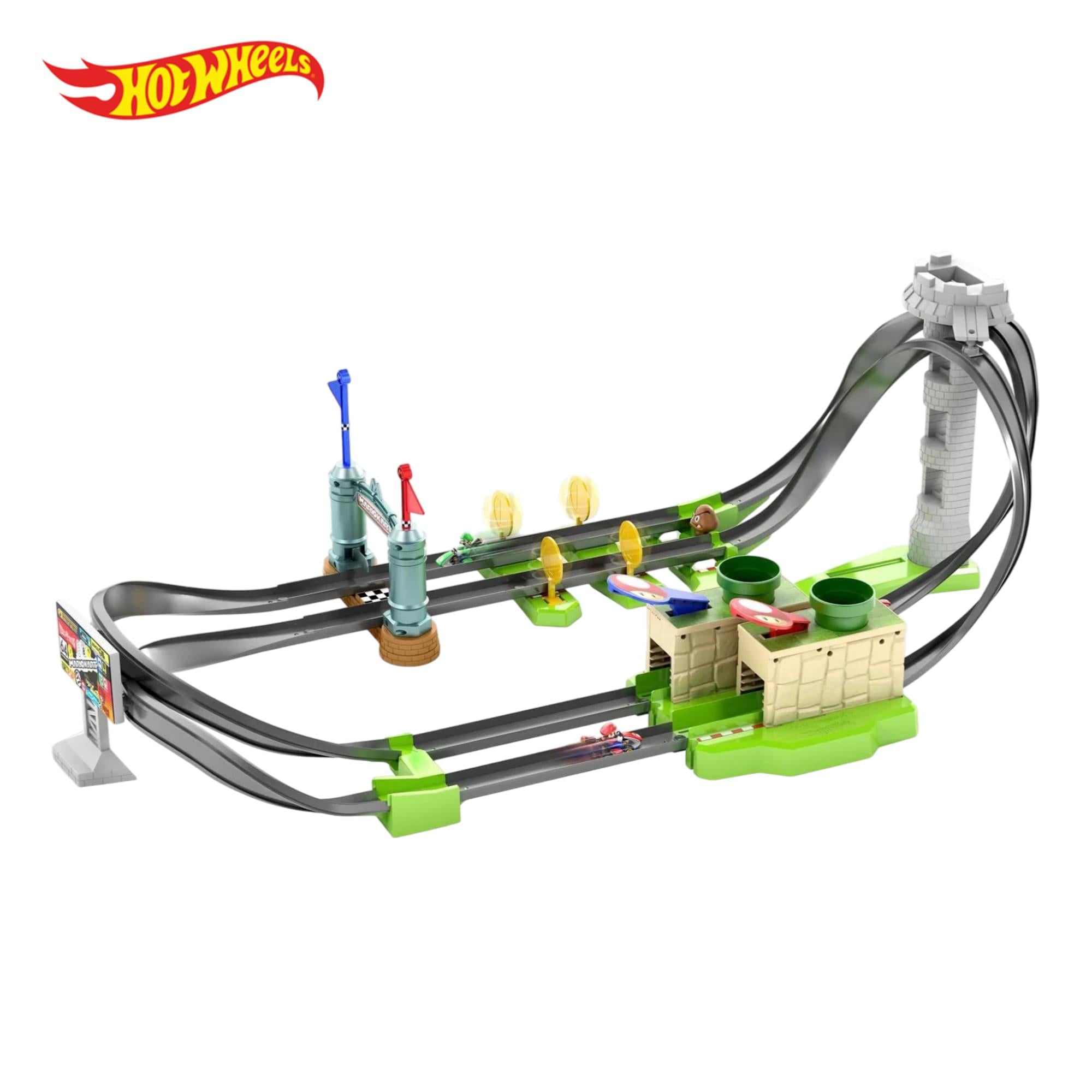 Hot Wheels Mario Kart Circuit Lite Track Set
