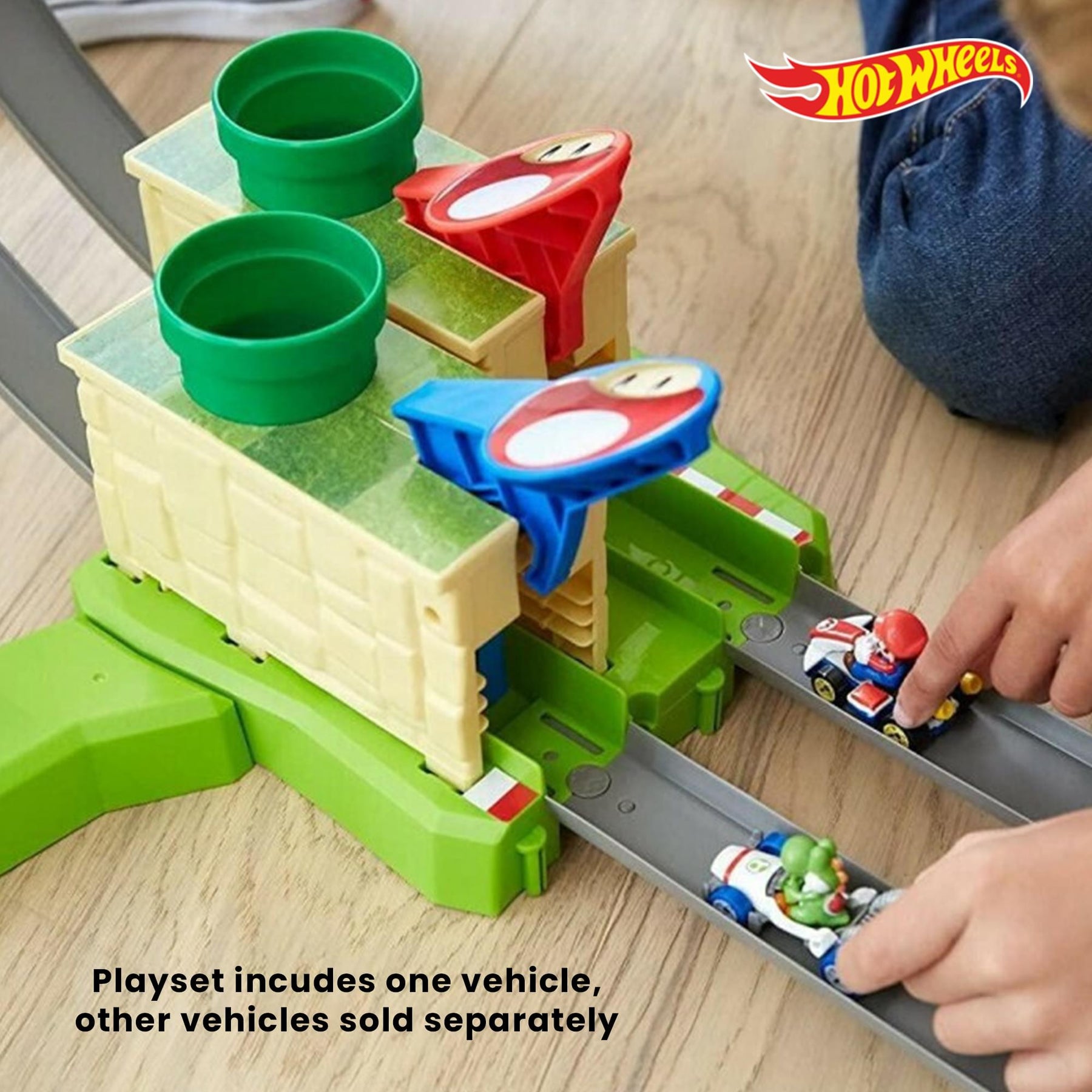 Hot Wheels Mario Kart Circuit Lite Track Set