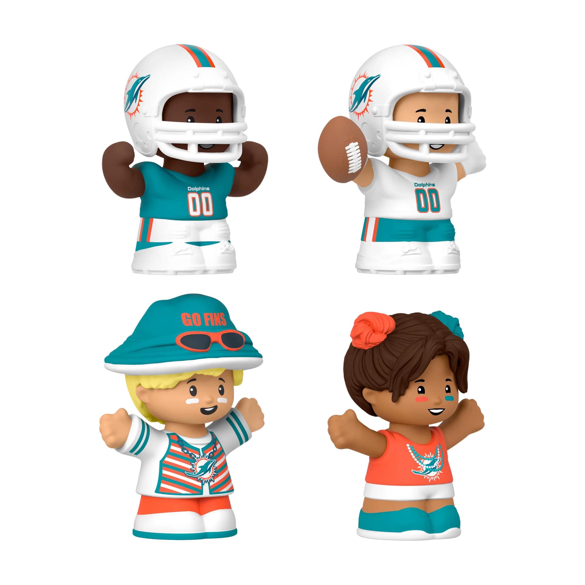Miami Dolphins 4-Piece NFL Little People Collector Set