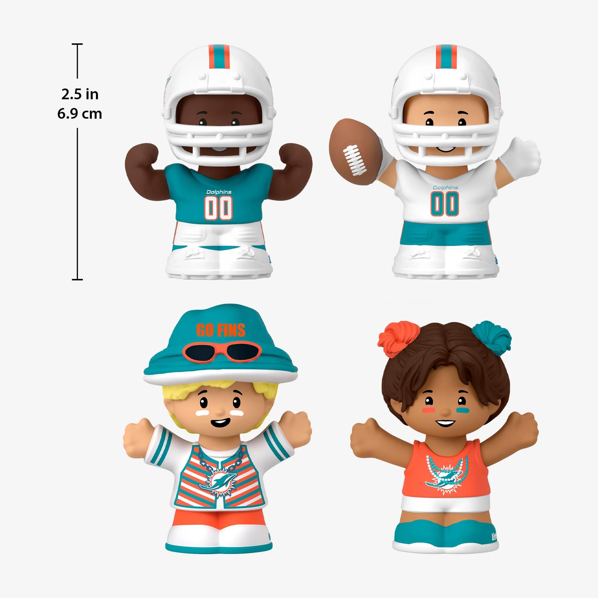 Miami Dolphins 4-Piece NFL Little People Collector Set