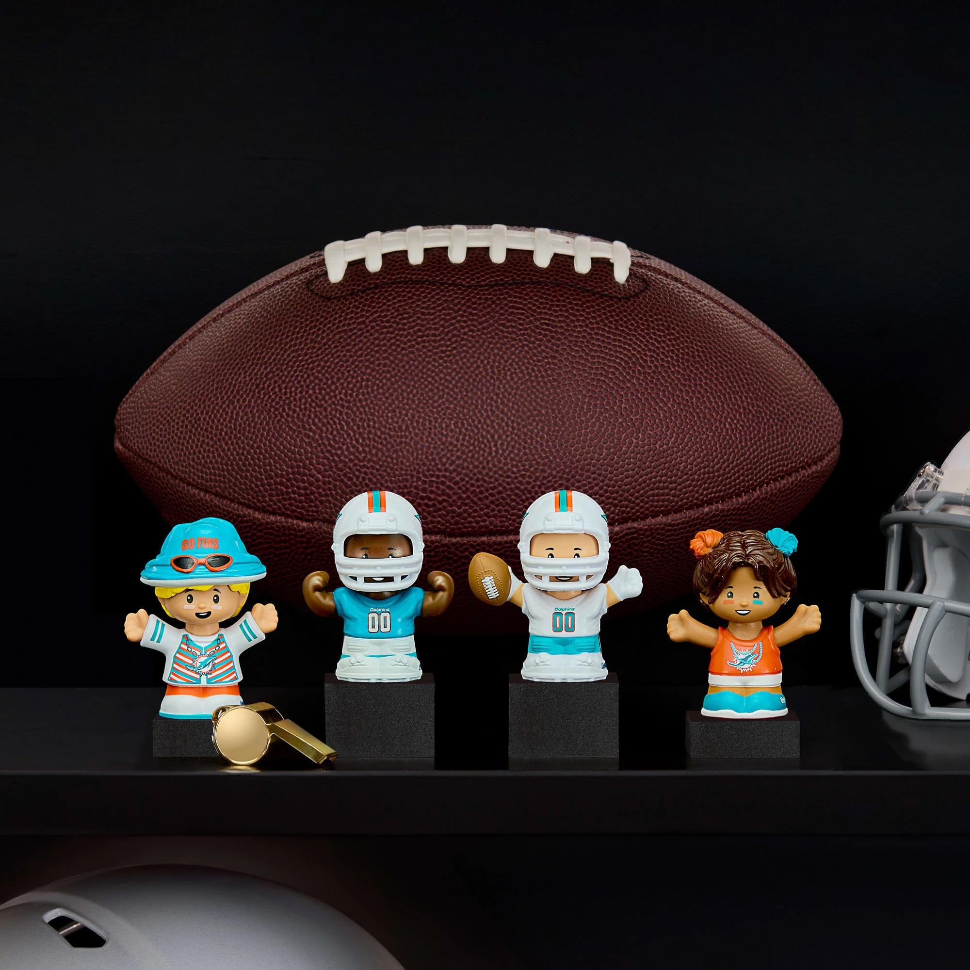 Miami Dolphins 4-Piece NFL Little People Collector Set