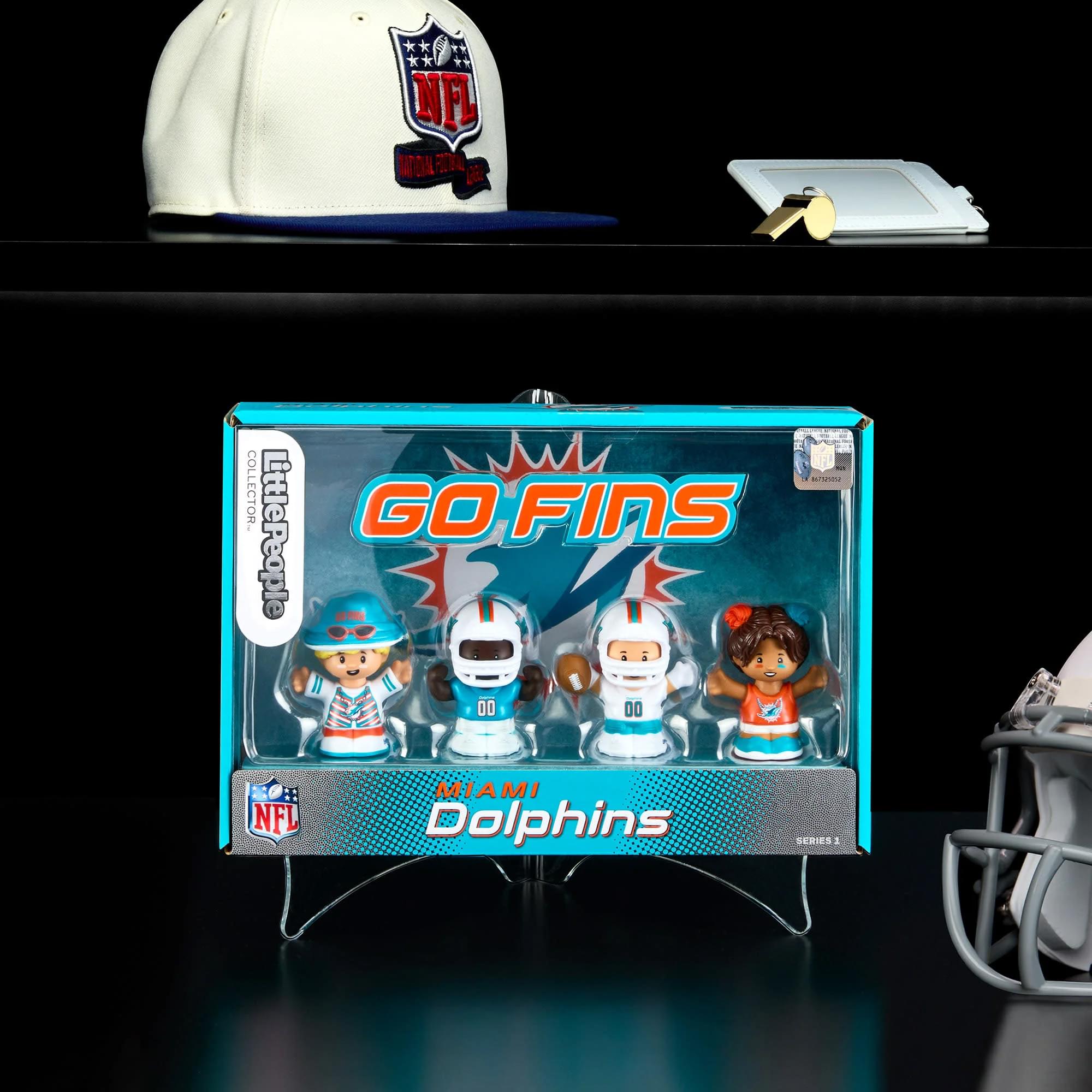 Miami Dolphins 4-Piece NFL Little People Collector Set