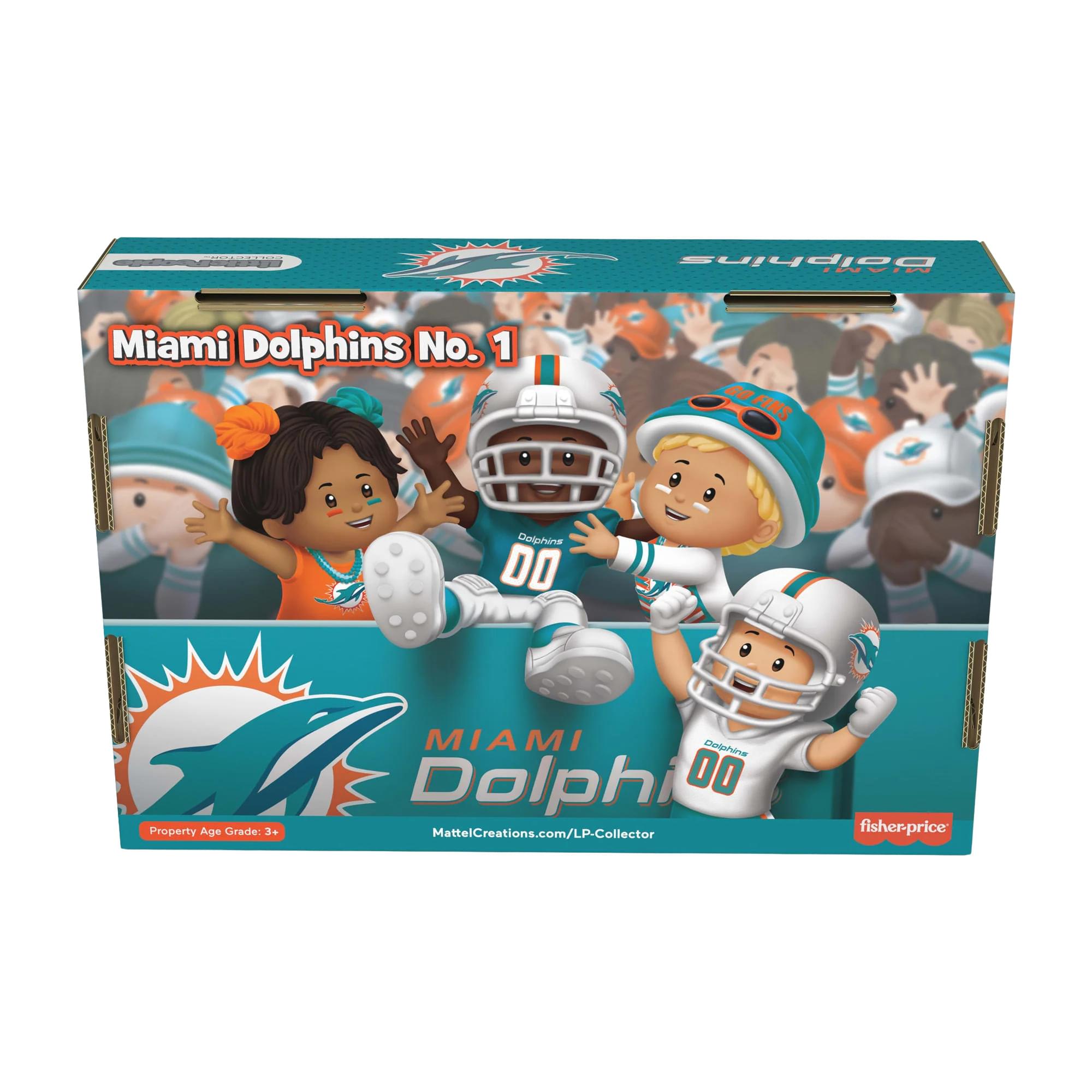 Miami Dolphins 4-Piece NFL Little People Collector Set