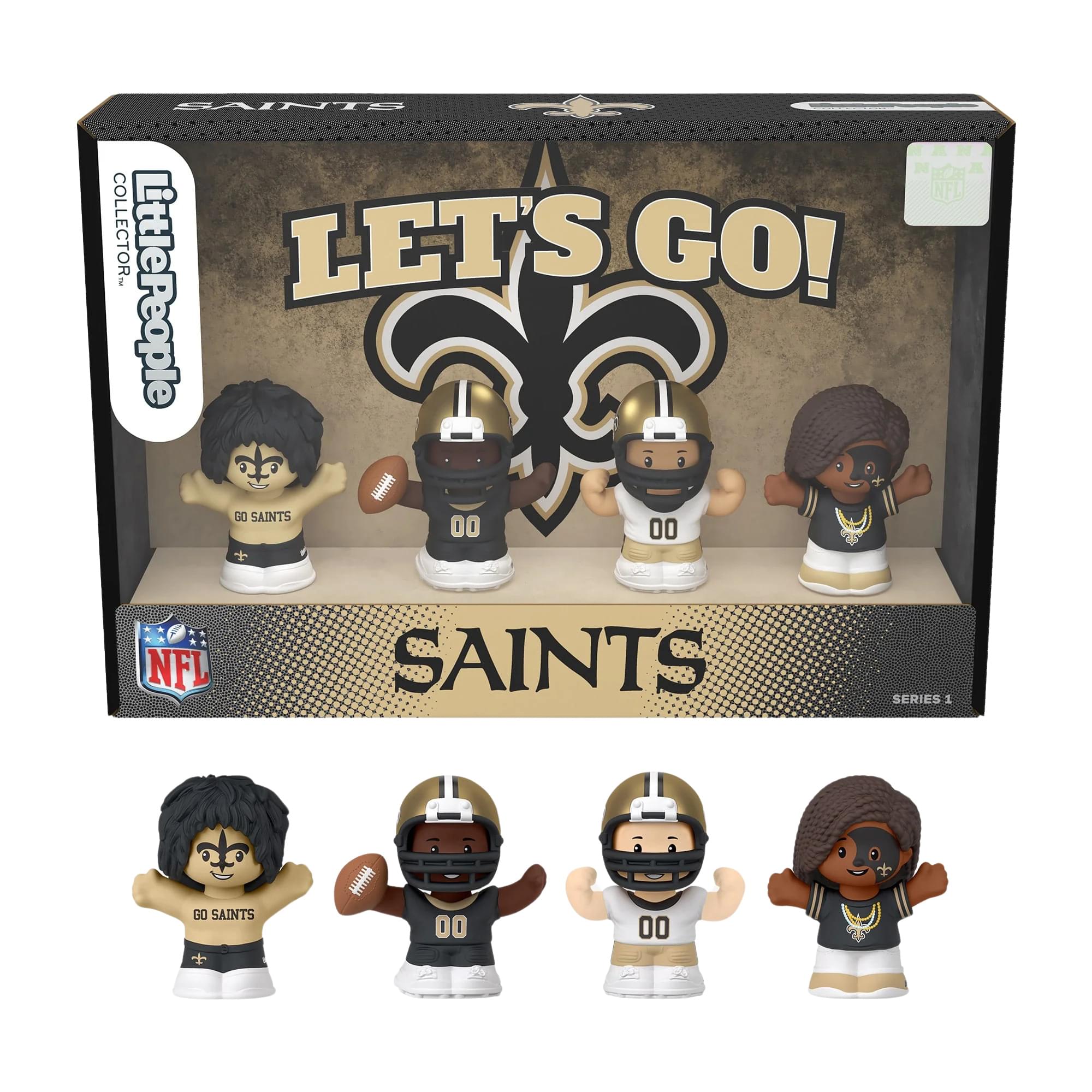 New Orleans Saints 4-Piece NFL Little People Collector Set