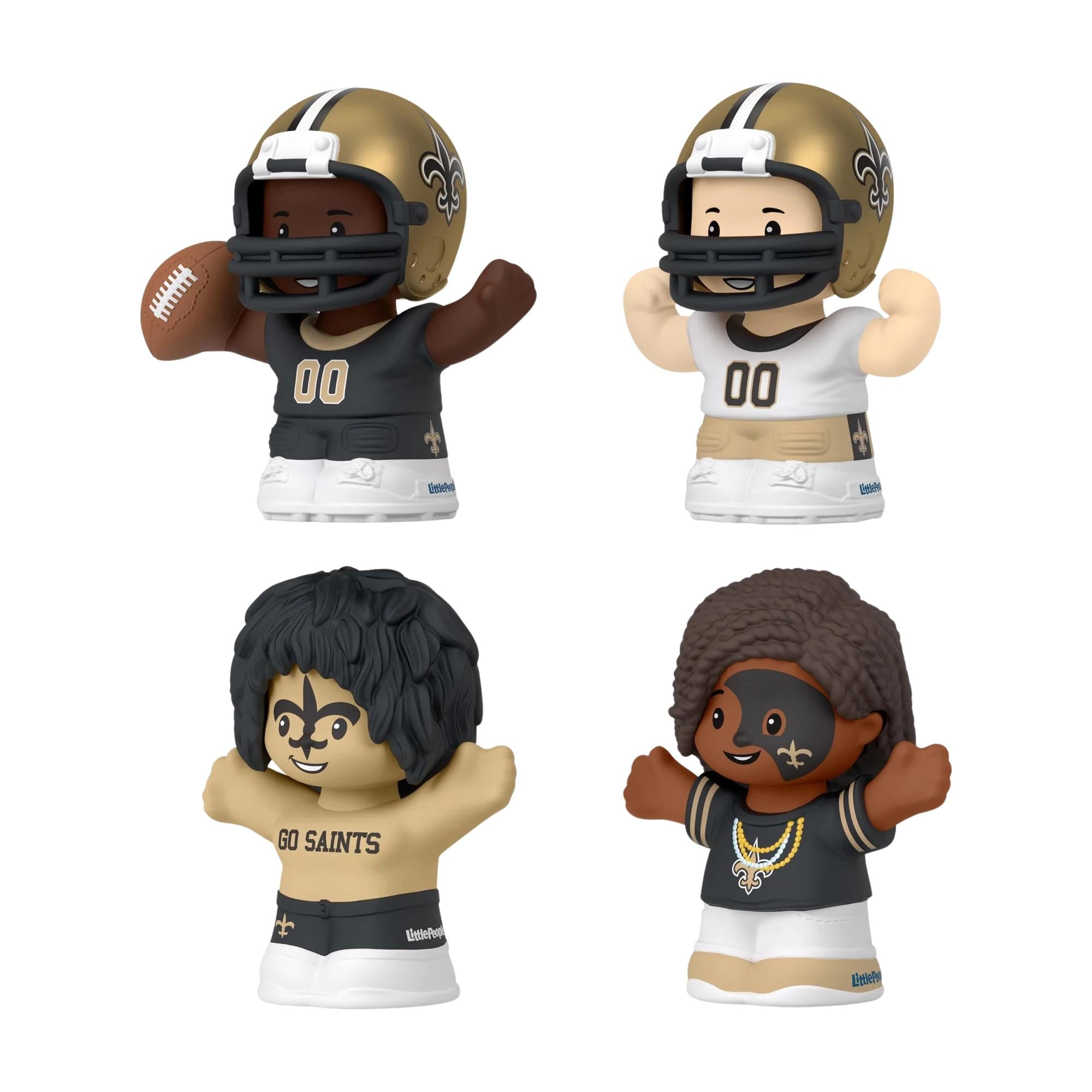New Orleans Saints 4-Piece NFL Little People Collector Set