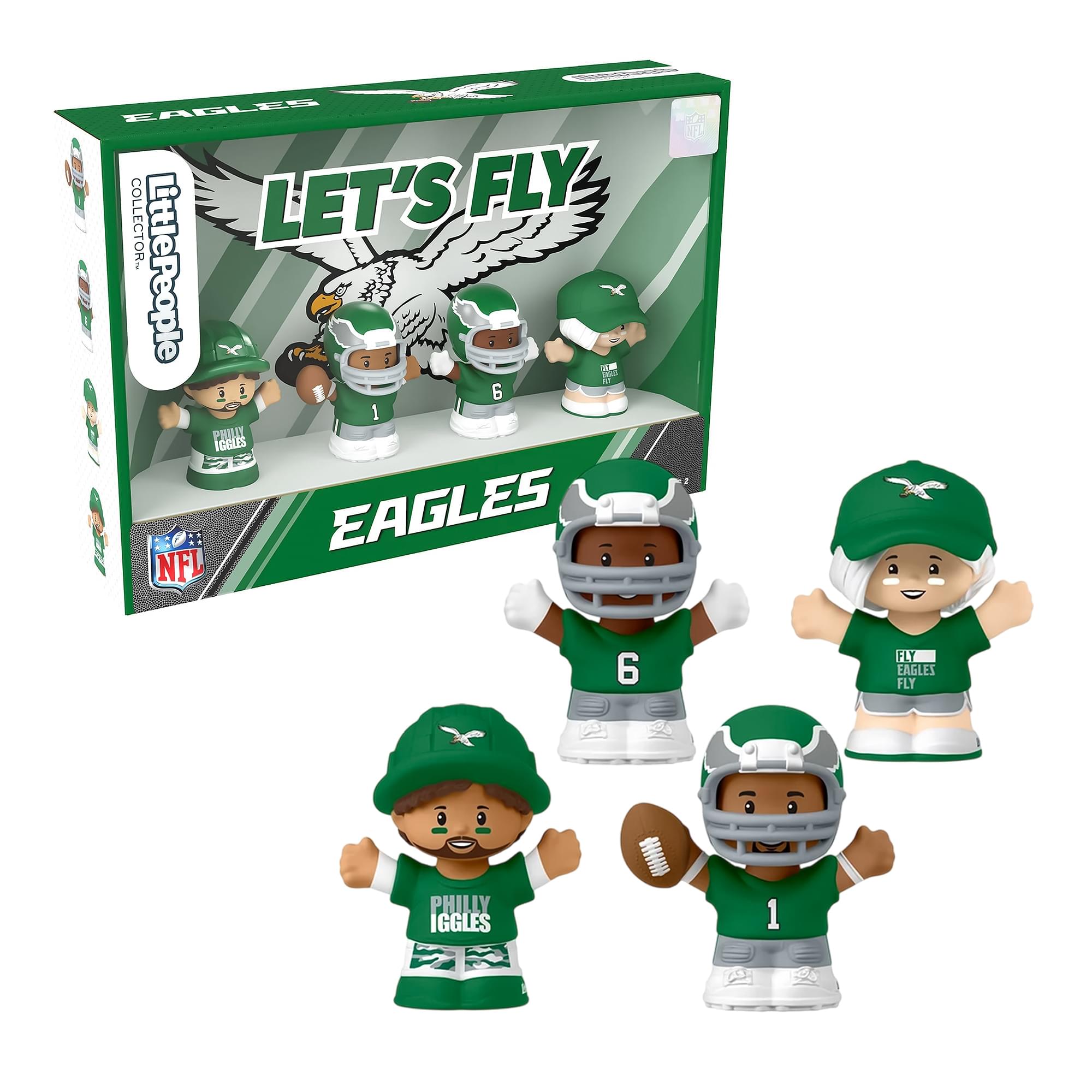Philadelphia Eagles NFL Little People Collector Set | Alternate Jersey