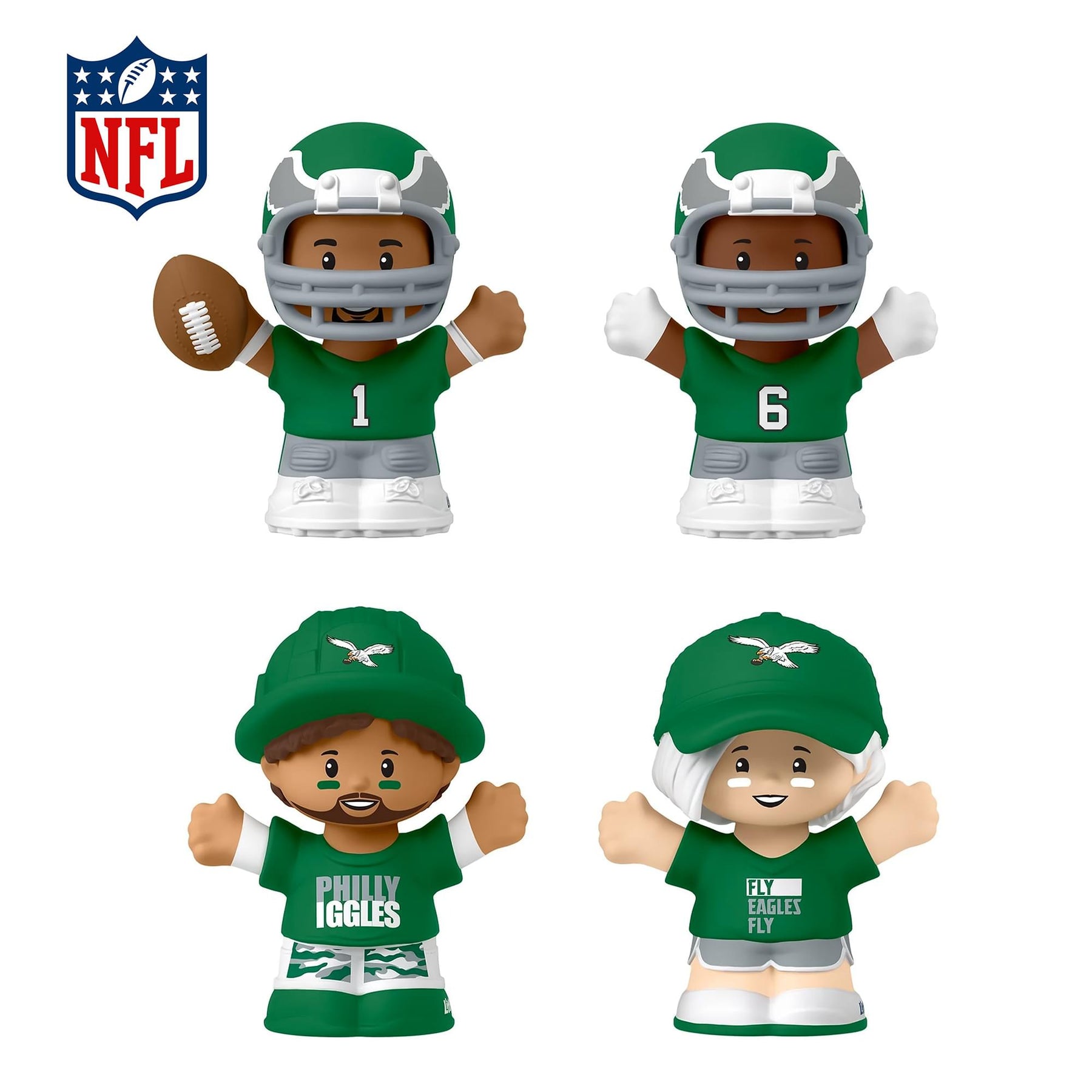 Philadelphia Eagles NFL Little People Collector Set | Alternate Jersey