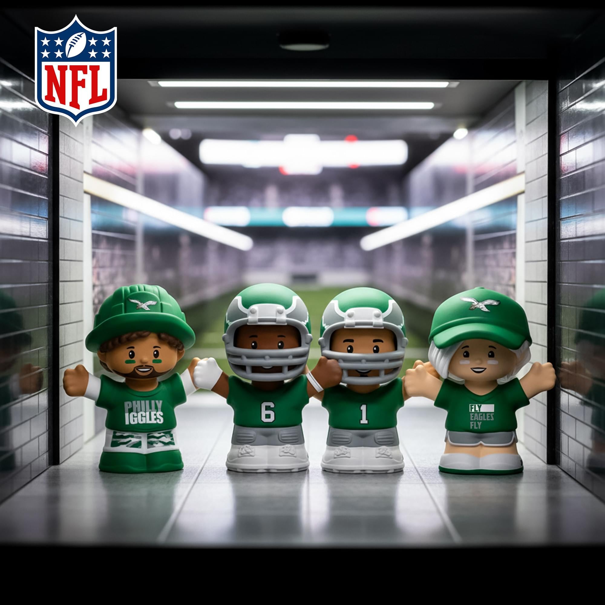 Philadelphia Eagles NFL Little People Collector Set | Alternate Jersey