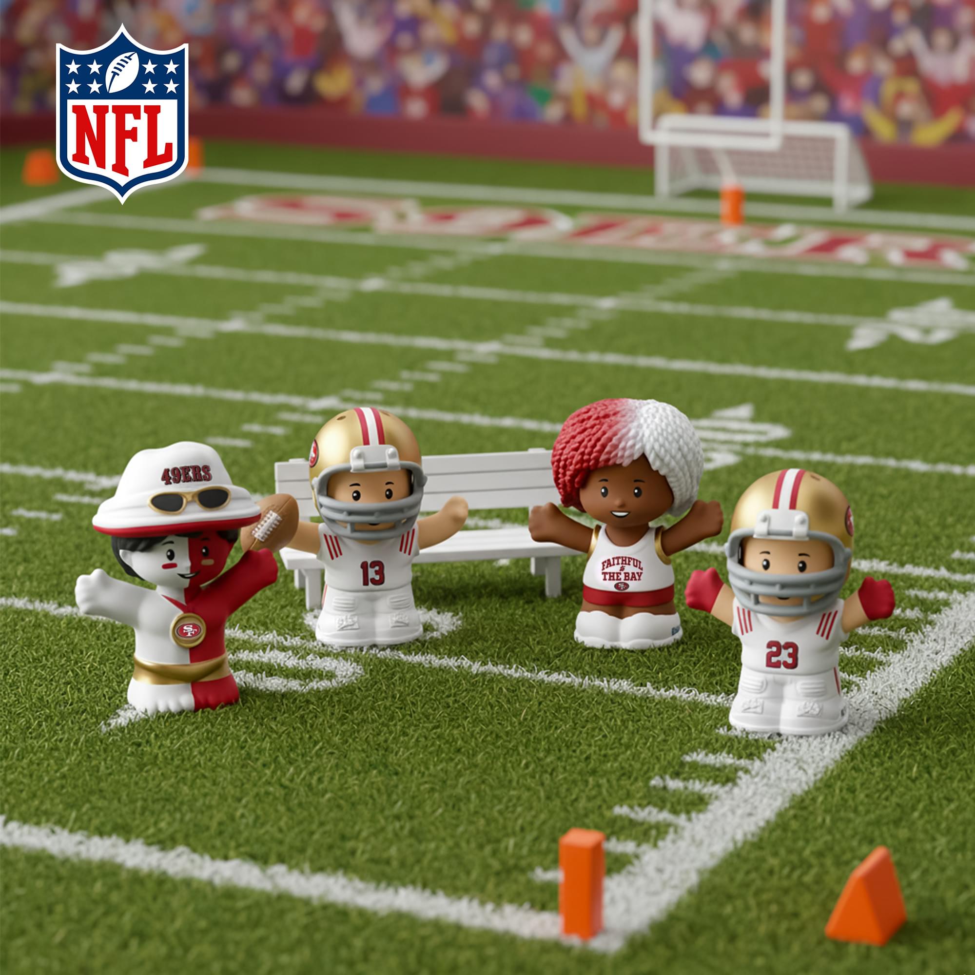 San Francisco 49ers NFL Little People Collector Set | Alternate Jersey