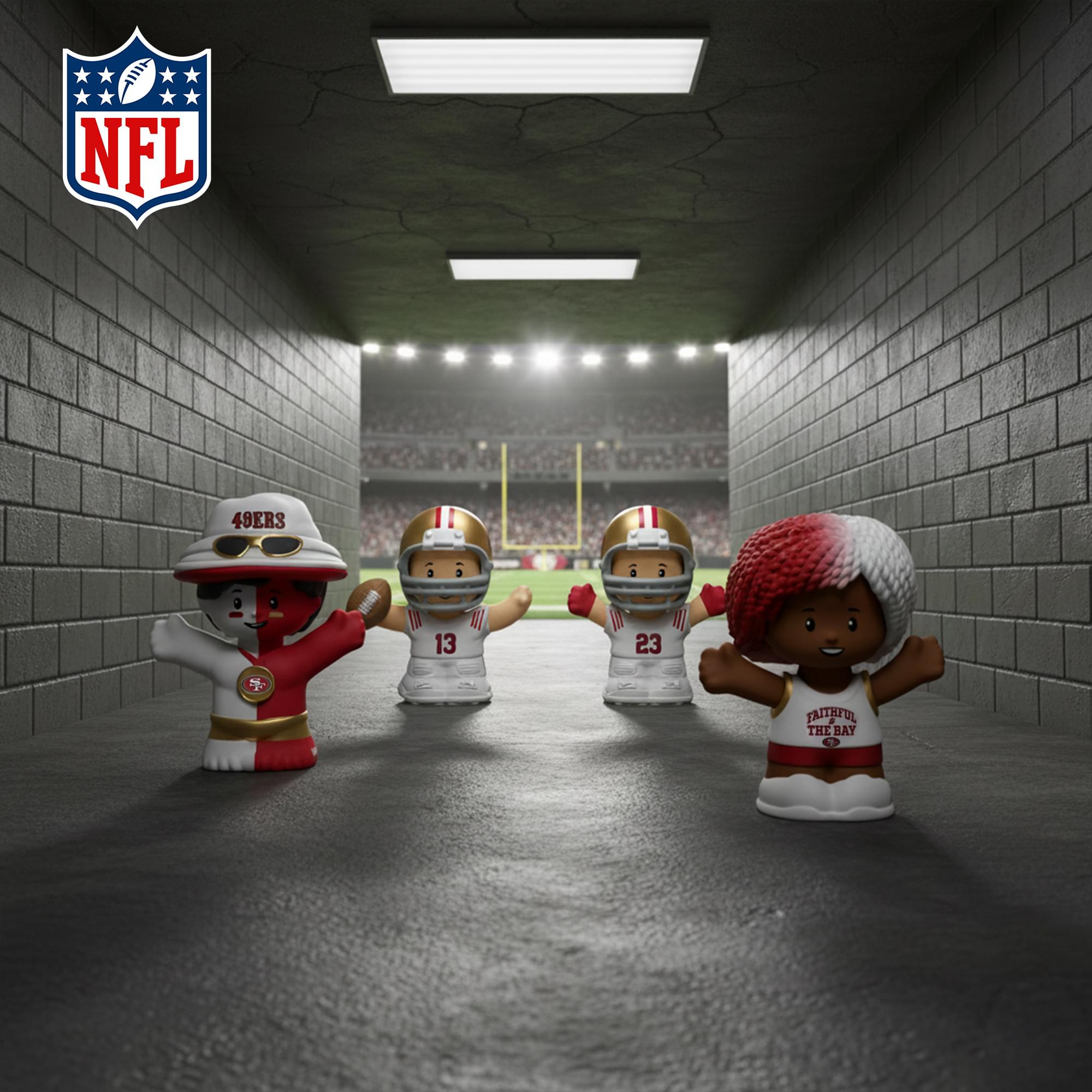 San Francisco 49ers NFL Little People Collector Set | Alternate Jersey