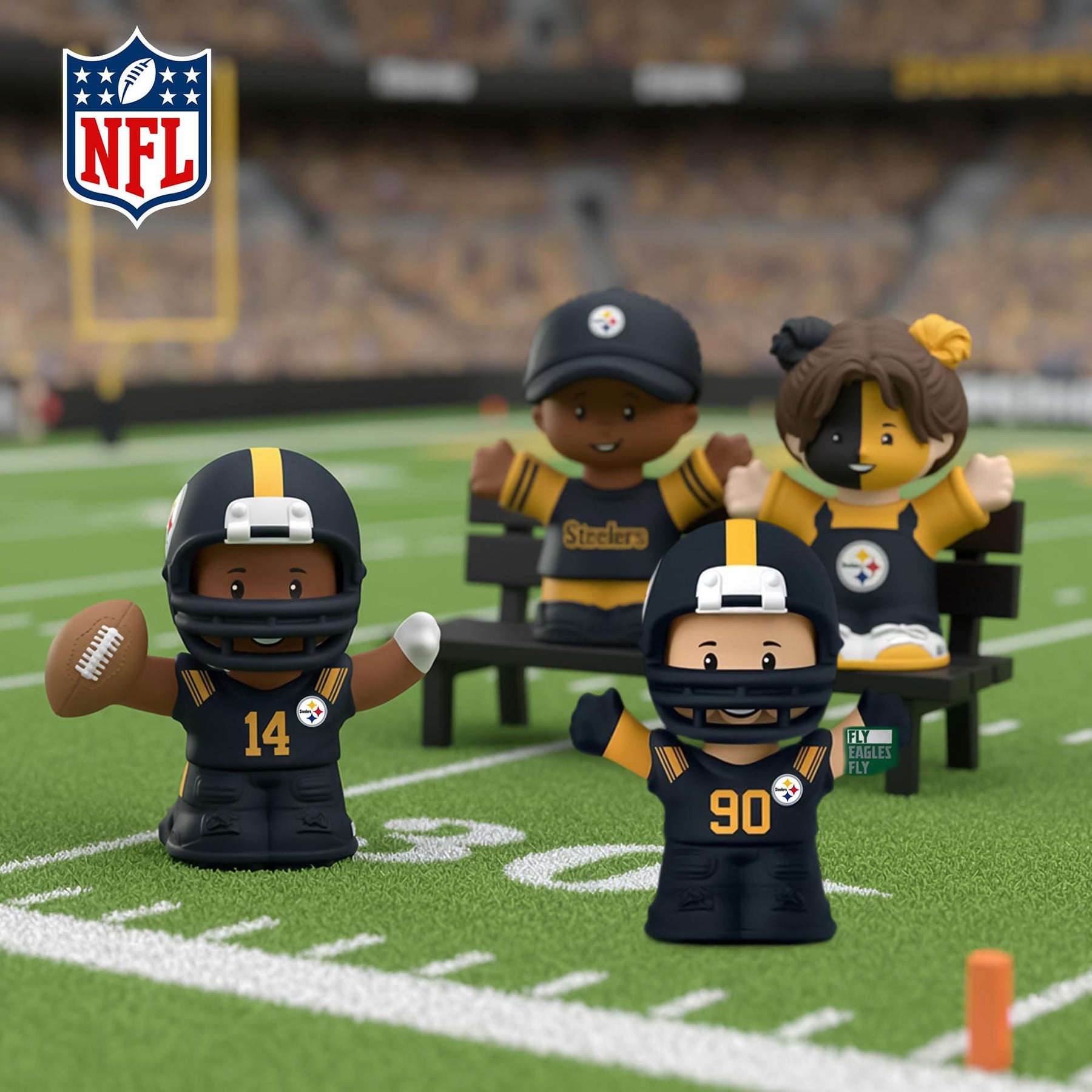 Pittsburgh Steelers NFL Little People Collector Set | Alternate Jersey