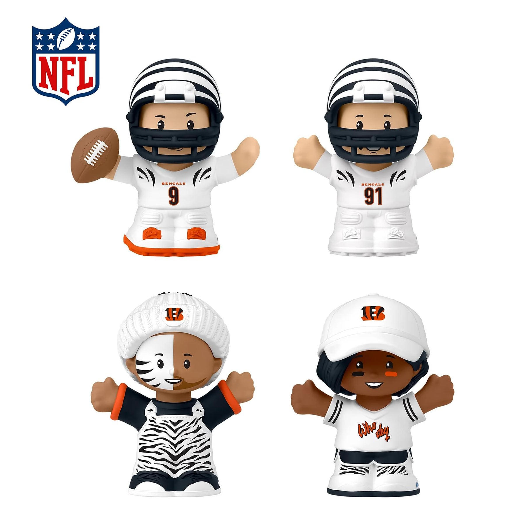 Cincinnati Bengals NFL Little People Collector Set | Alternate Jersey