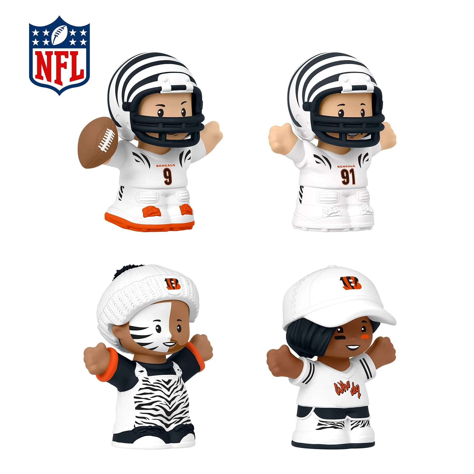 Cincinnati Bengals NFL Little People Collector Set | Alternate Jersey
