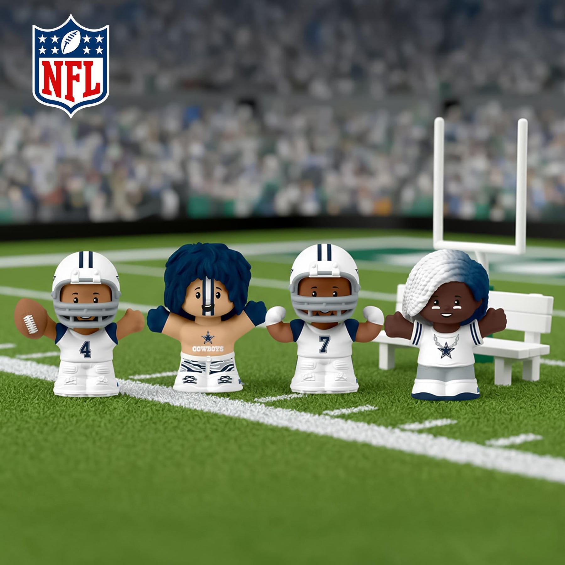Dallas Cowboys NFL Little People Collector Set | Alternate Jersey