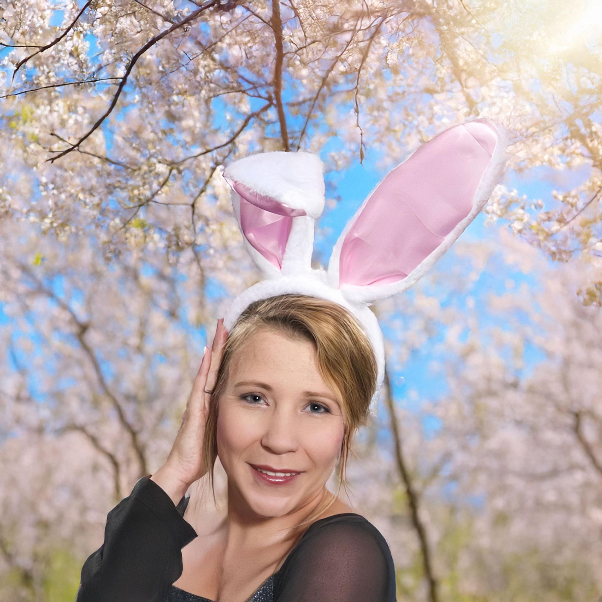 Deluxe Satin Plush Costume Bunny Ears