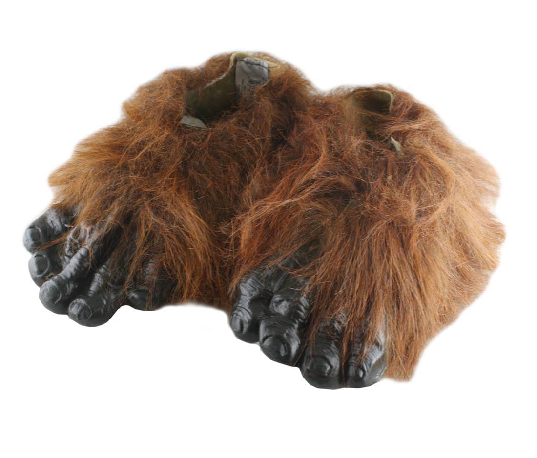 Brown Werewolf Hairy Feet Costume Accessory