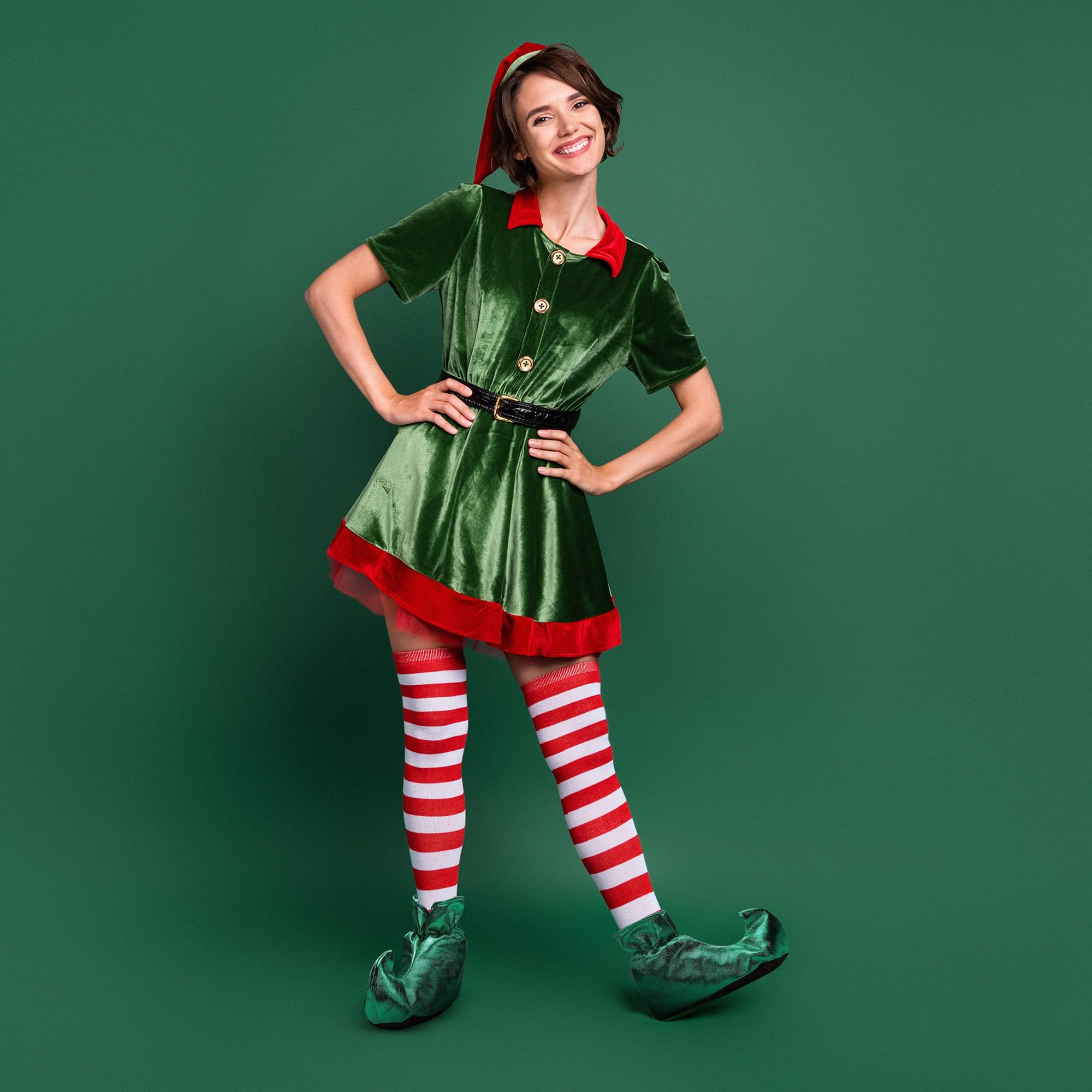 Women's Deluxe Costume Cloth Elf Shoes