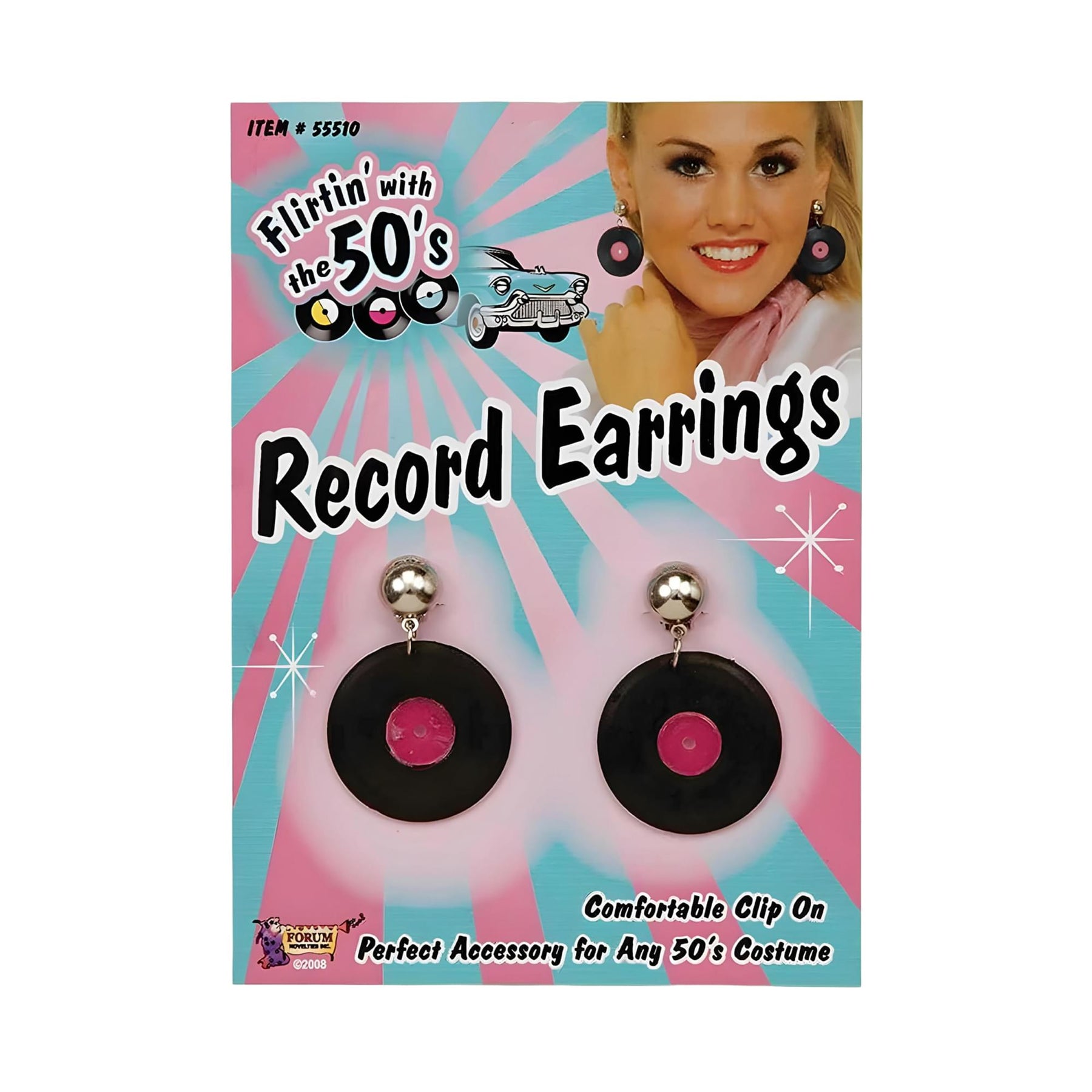50's Record Costume Earrings