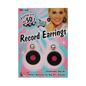 50's Record Costume Earrings