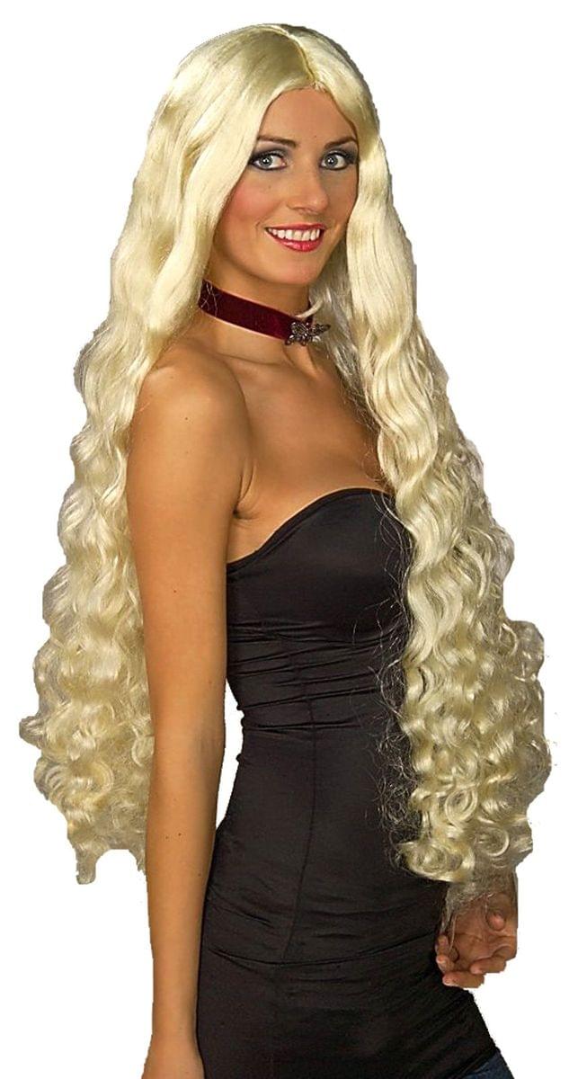 Mesmerelda Long Goddess Blonde Adult Costume Wig