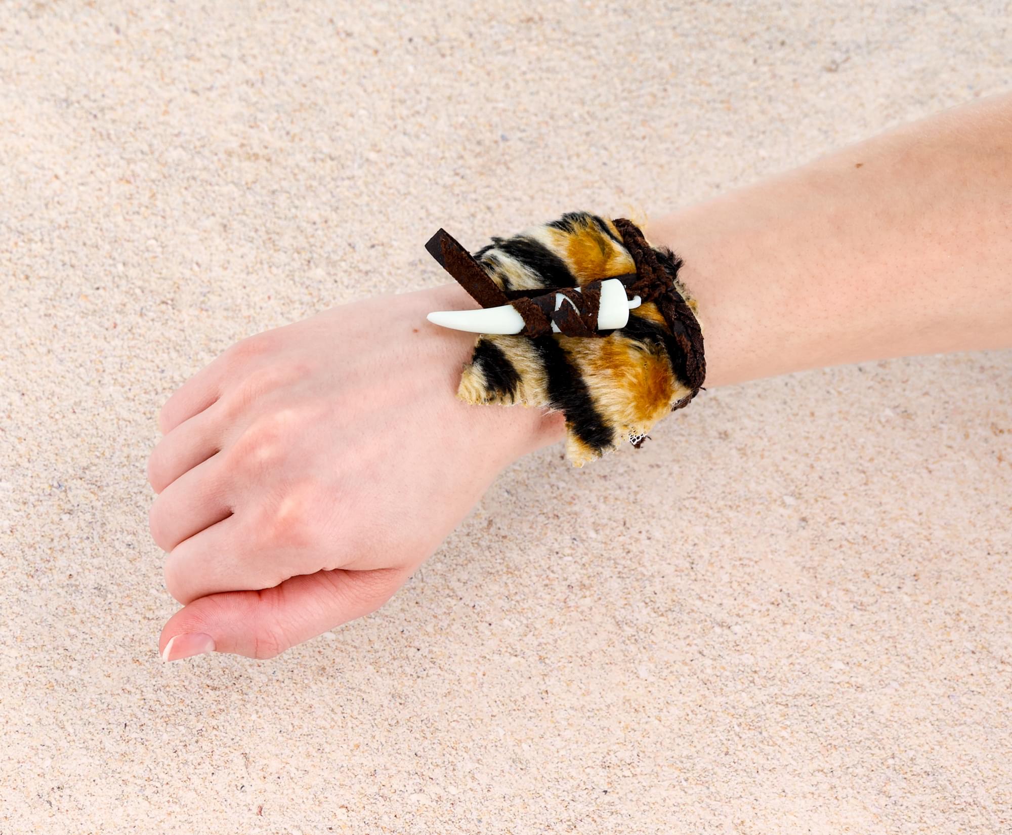 Stone Age Women Costume Tooth Bracelet