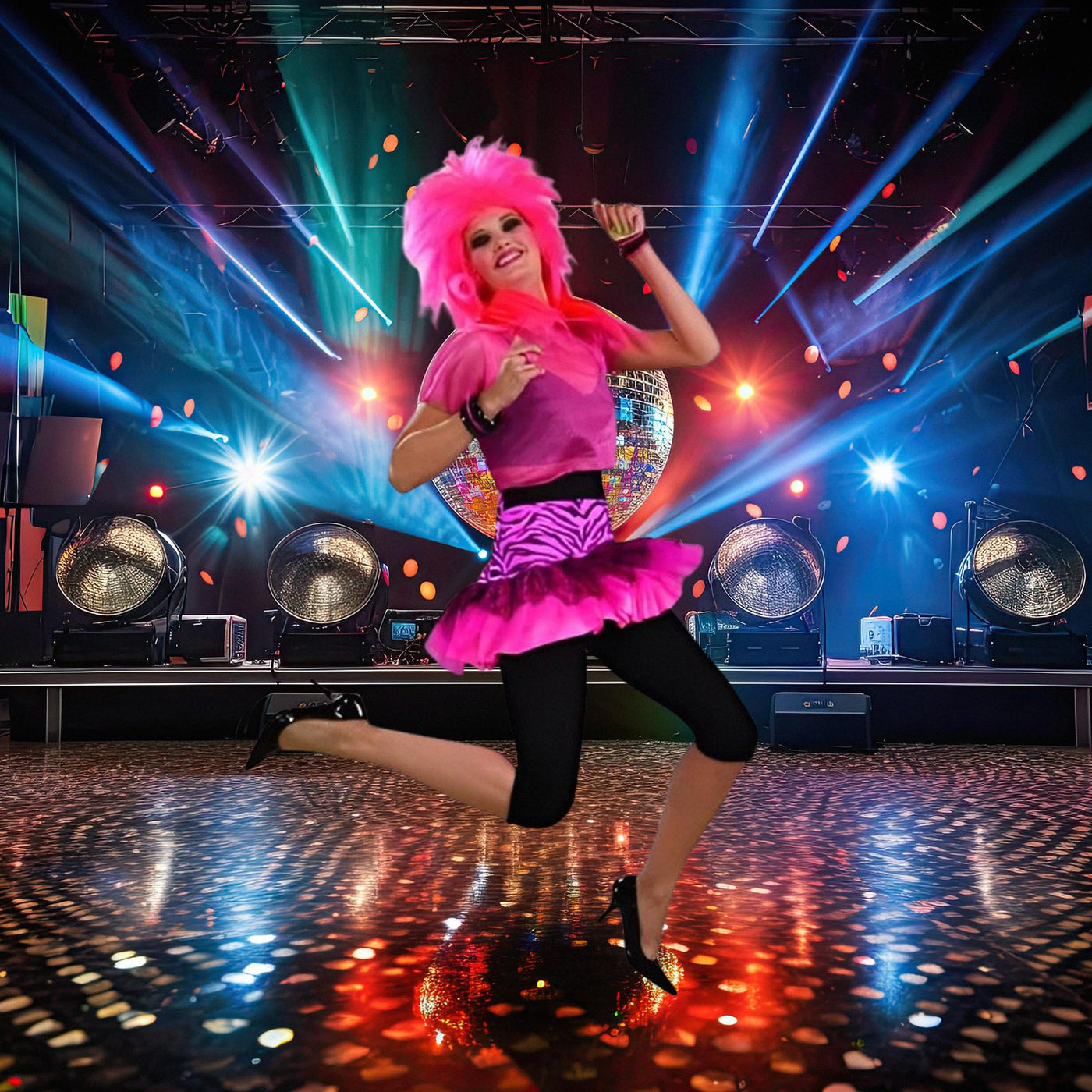 80's Punk Rock - Costume Pop Party Skirt | Free Shipping