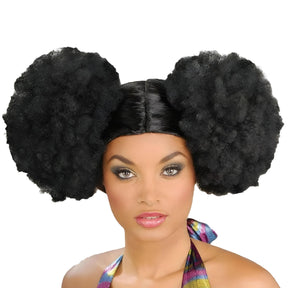 Afro Puff Costume Wig Adult Women
