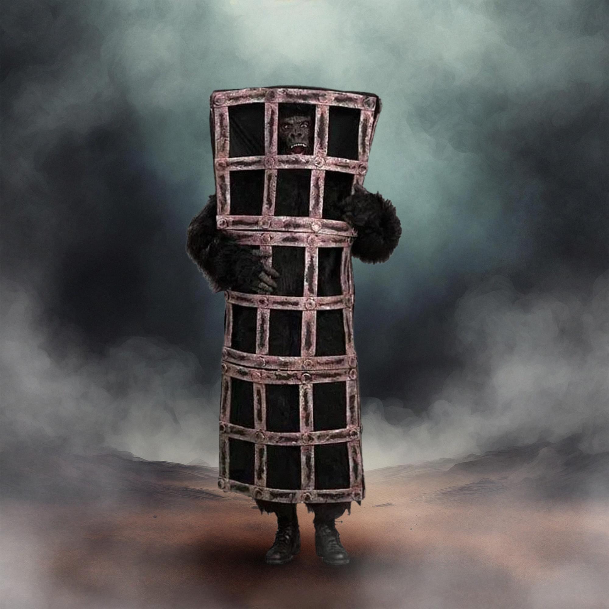 Gorilla Ape In Cage Costume Adult